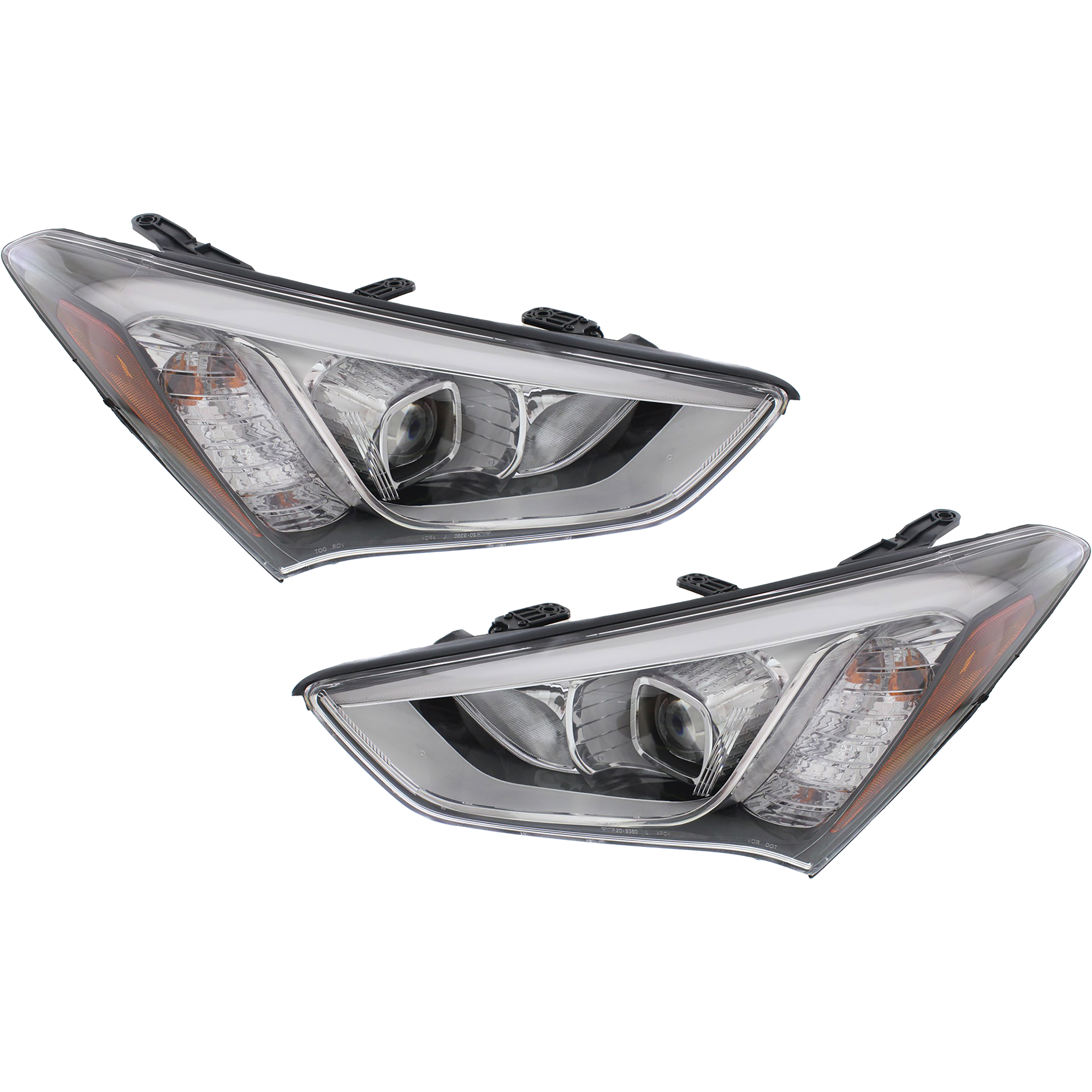 AM SANTA FE SPORT 13-16 HEAD LAMP RH AND LH Assembly HID Xenon w HID bulb and ballast SKU SET REPH100345 Partslink HY2503179 HY2502179 OEM 921024Z100-921014Z100