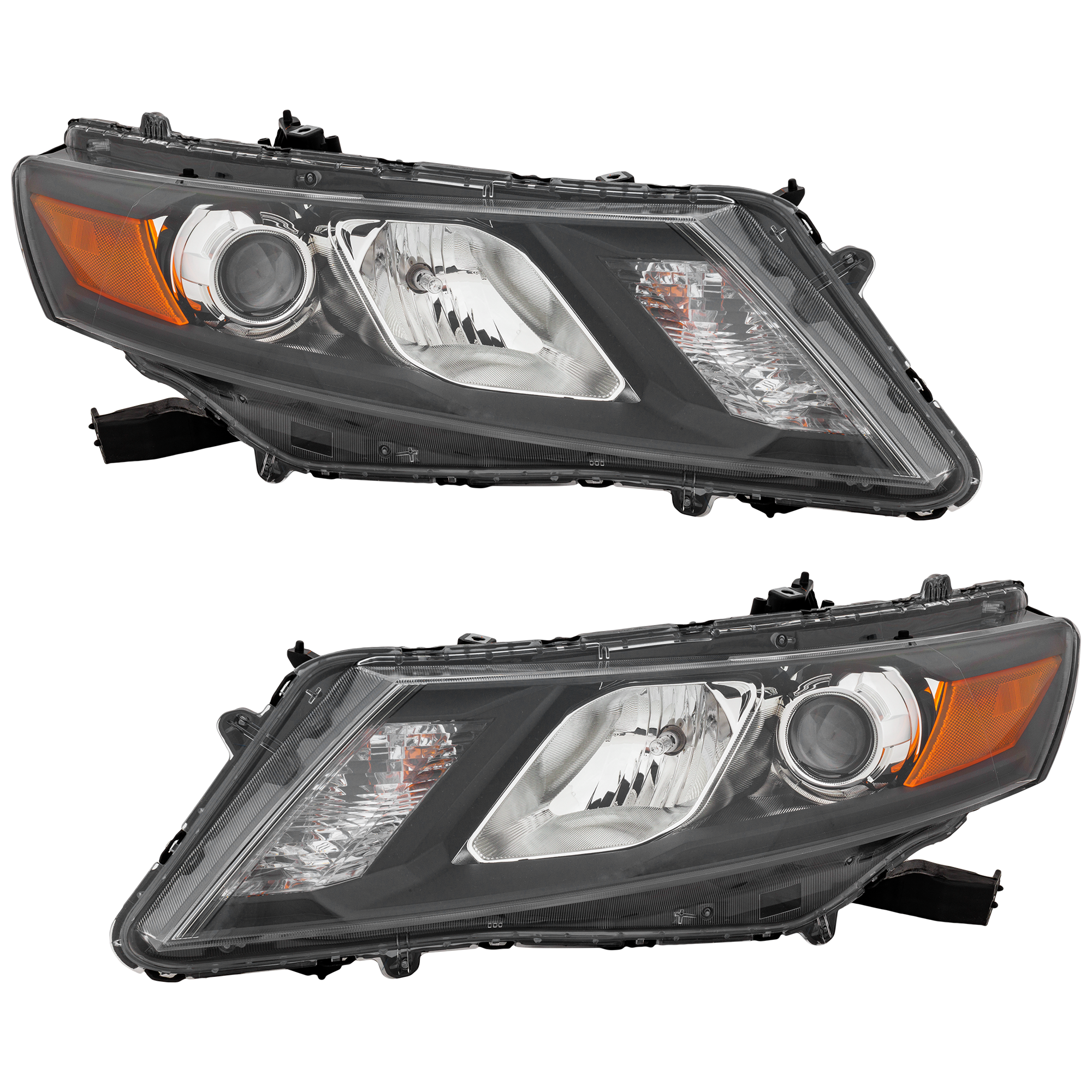 AM ACCORD CROSSTOUR 10-12 HEAD LAMP RH AND LH Assembly Halogen CAPA SKU SET REPH100347Q Partslink HO2503140C HO2502140C OEM 33100TP6A01-33150TP6A01