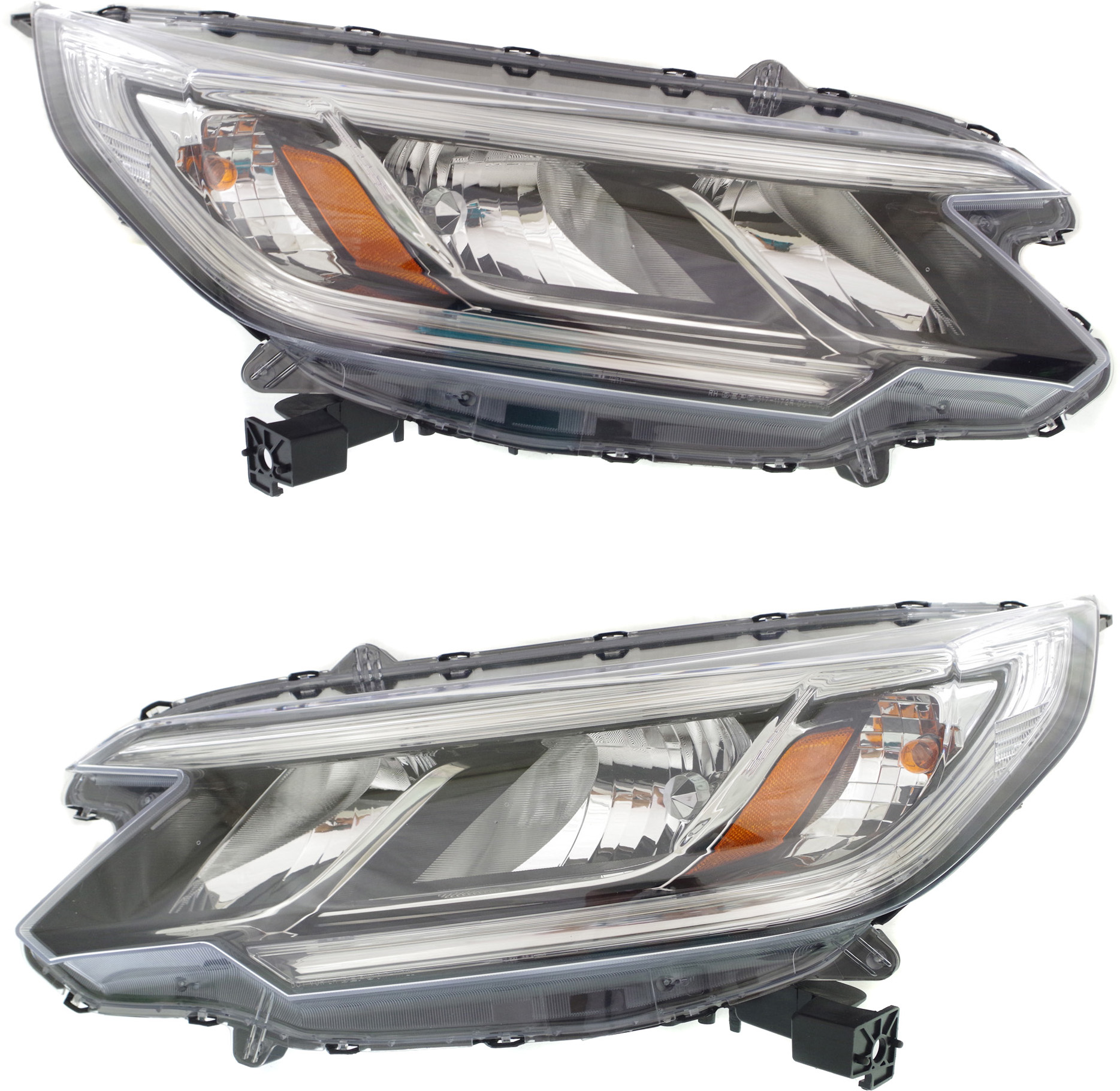 AM CR V 15-16 HEAD LAMP RH AND LH Assembly Halogen w o LED DRL LX Model CAPA SKU SET REPH100359Q Partslink HO2503162C HO2502162C OEM 33100T1WA11-33150T1WA11