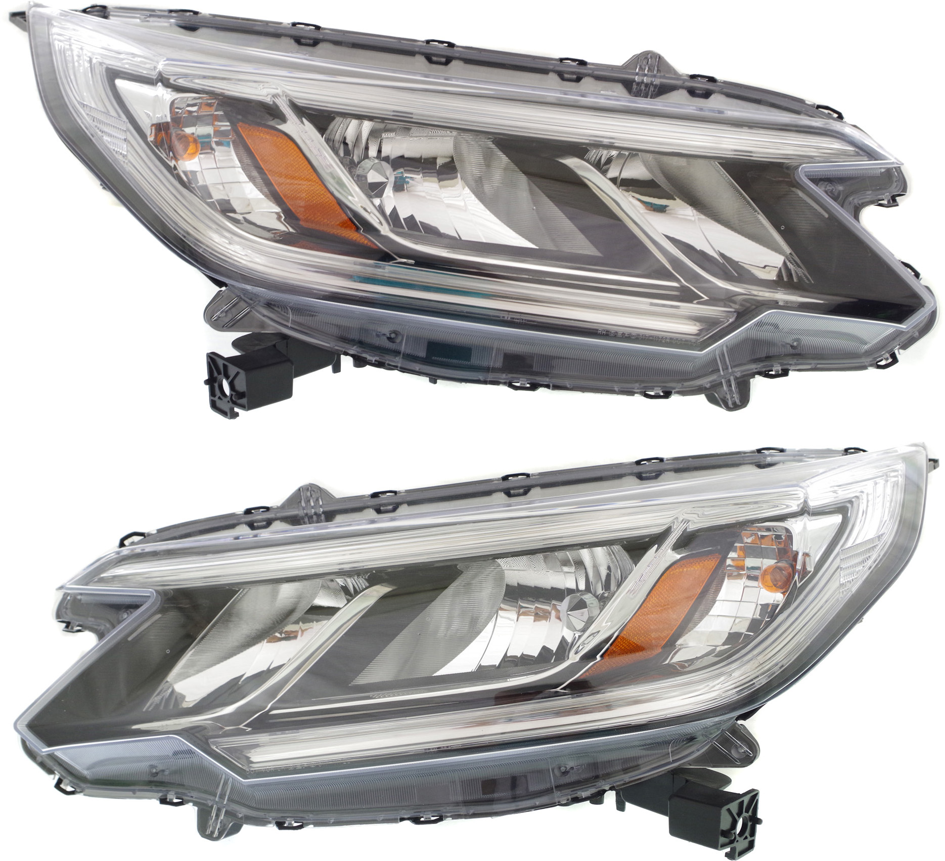 AM CR V 15-16 HEAD LAMP RH AND LH Assembly Halogen w o LED DRL LX Model SKU SET REPH100359 Partslink HO2503162 HO2502162 OEM 33100T1WA11-33150T1WA11