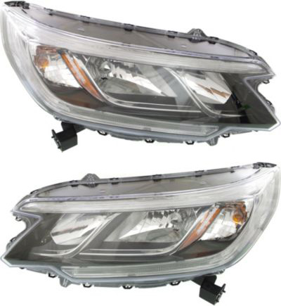 AM CR V 15-16 HEAD LAMP RH AND LH Assembly Halogen w LED DRL Exc. LX Touring Models SKU SET REPH100367 Partslink HO2503161 HO2502161 OEM 33100T1WA01-33150T1WA01