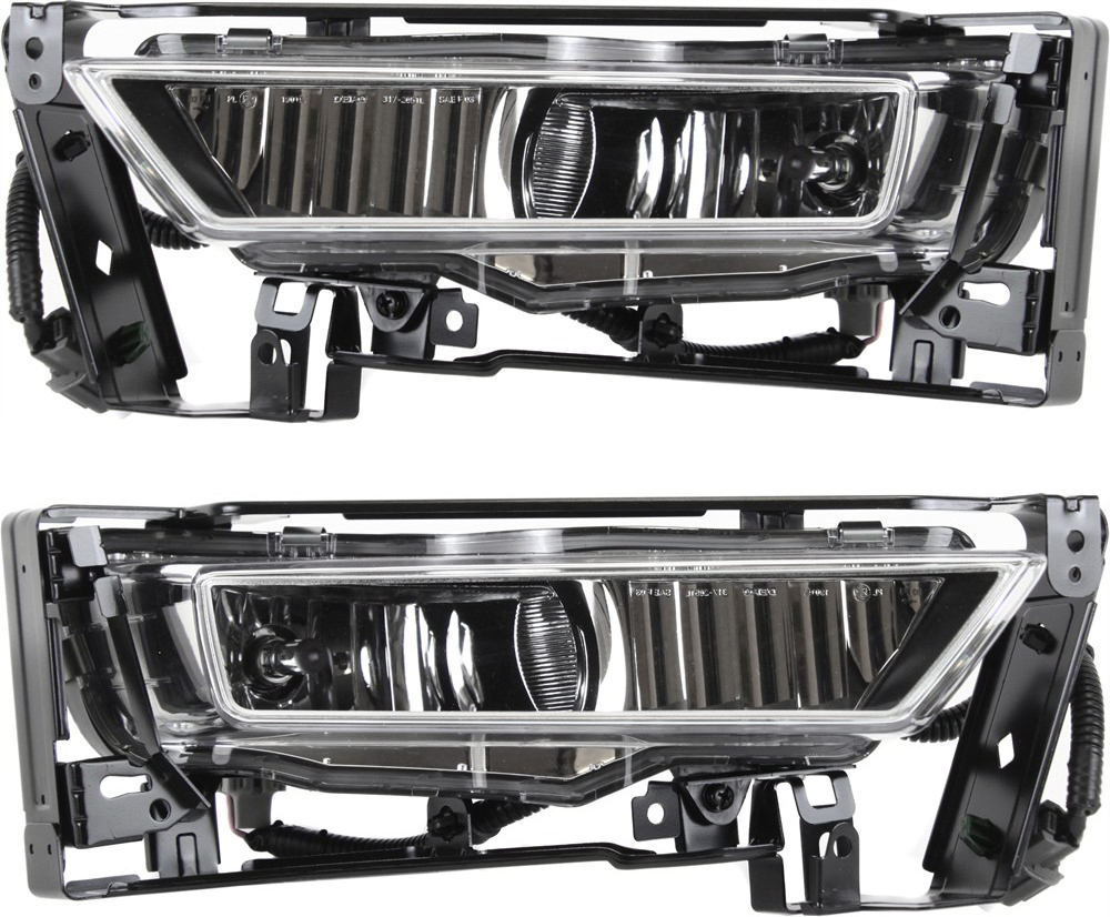 AM ACCORD 13-15 FRONT FOG LAMP RH AND LH Assembly w Chrome Bezel Border Exc. Hybrid Model Sedan CAPA SKU SET REPH107559Q Partslink HO2593132C HO2593138C HO2592132C HO2592138C OEM 33900T2AA01-33900T2AA11-33950T