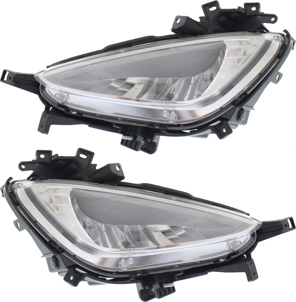 AM ELANTRA COUPE 13-14 FRONT FOG LAMP RH AND LH SKU SET REPH107571 Partslink HY2593143 HY2592143 OEM 922023X520-922013X520