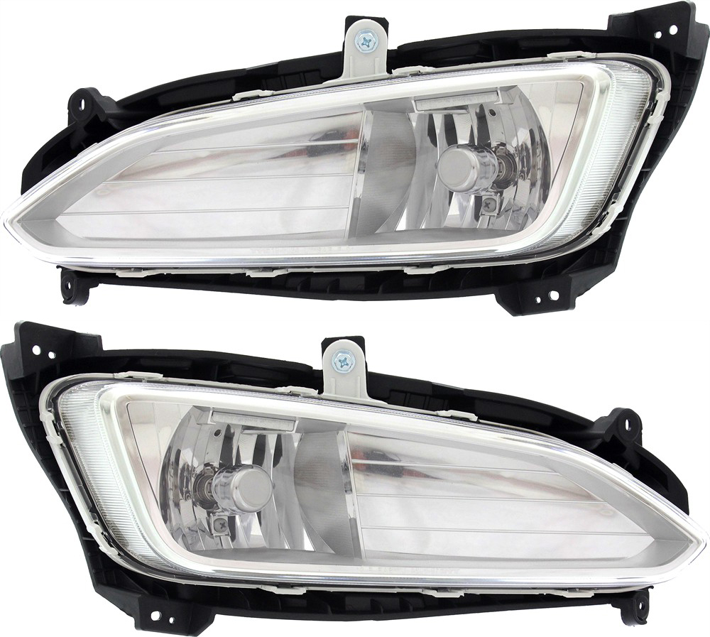 AM SANTA FE SPORT 13-16 FRONT FOG LAMP RH AND LH Sport Model SKU SET REPH107575 Partslink HY2593141 HY2592141 OEM 922024Z000-922014Z000