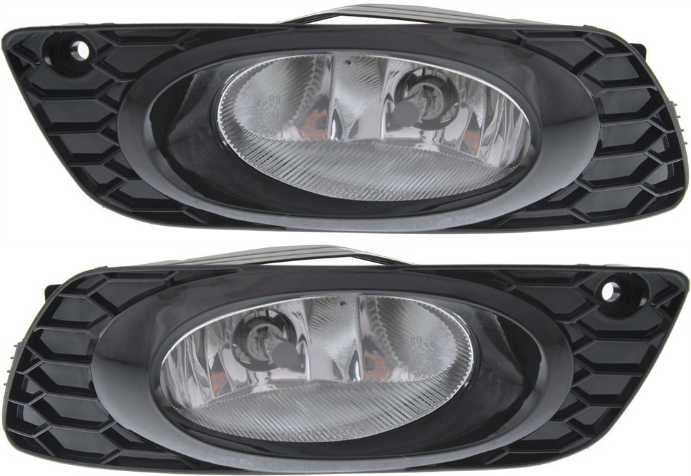 AM CIVIC 12-12 FRONT FOG LAMP RH AND LH Assembly Factory Installed Sedan SKU SET REPH107589 Partslink HO2593134 HO2592134 OEM 33900TR7A01-33950TR7A01