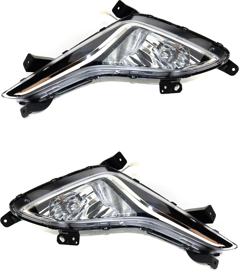 AM ELANTRA 14-16 FRONT FOG LAMP RH AND LH Assembly Sedan CAPA SKU SET REPH107591Q Partslink HY2592146C HY2593146C OEM 922013X210-922023X210