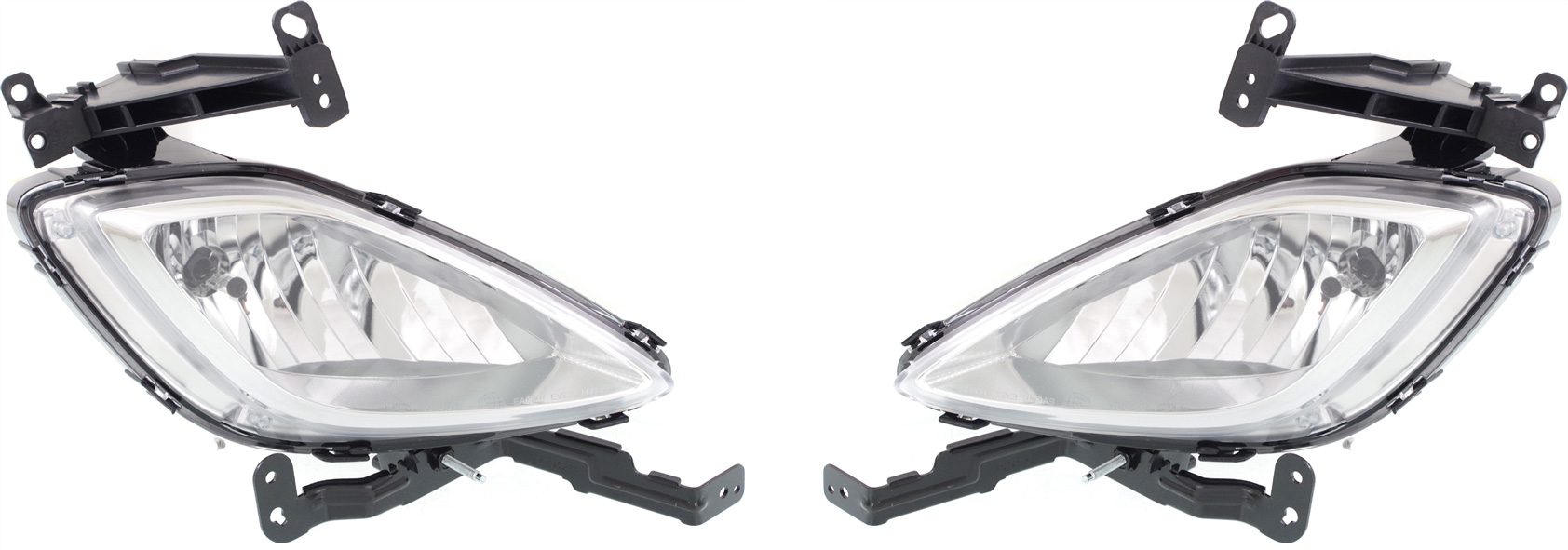 AM ELANTRA 11-13 FOG LAMP RH AND LH Assembly Halogen Sedan Korea Built Vehicle SKU SET REPH107593 Partslink HY2593140 HY2592140 OEM 922023X020-922013X020