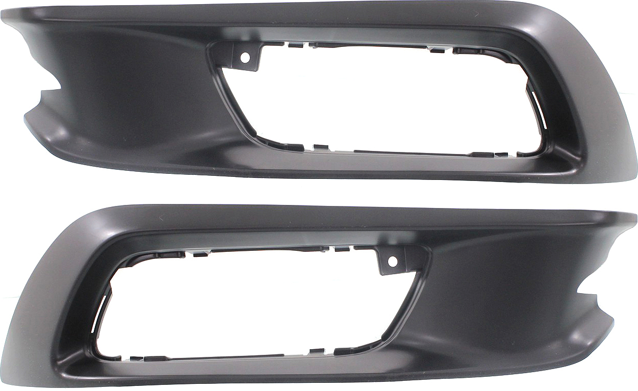 AM CIVIC 12-12 FRONT FOG LAMP MOLDING RH AND LH Textured Black SKU SET REPH108609 Partslink HO1039106 HO1038106 OEM 71106TR7A01ZD 71107TR7A01ZD