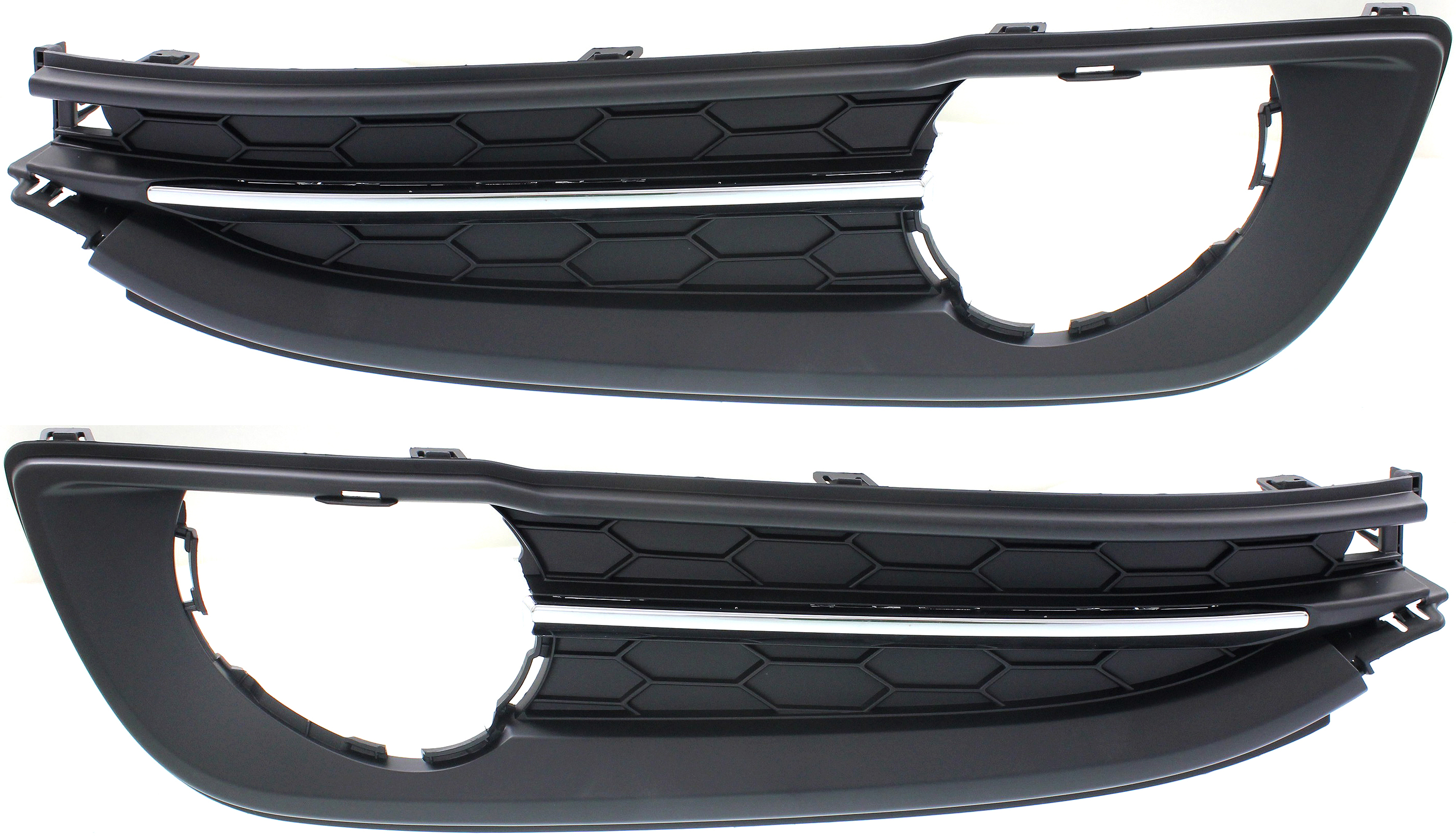 AM CIVIC 13-14 FRONT FOG LAMP MOLDING RH AND LH Primed Sedan SKU SET REPH108615 Partslink HO1038115 HO1039115 OEM 71106TR7A51-71107TR7A51