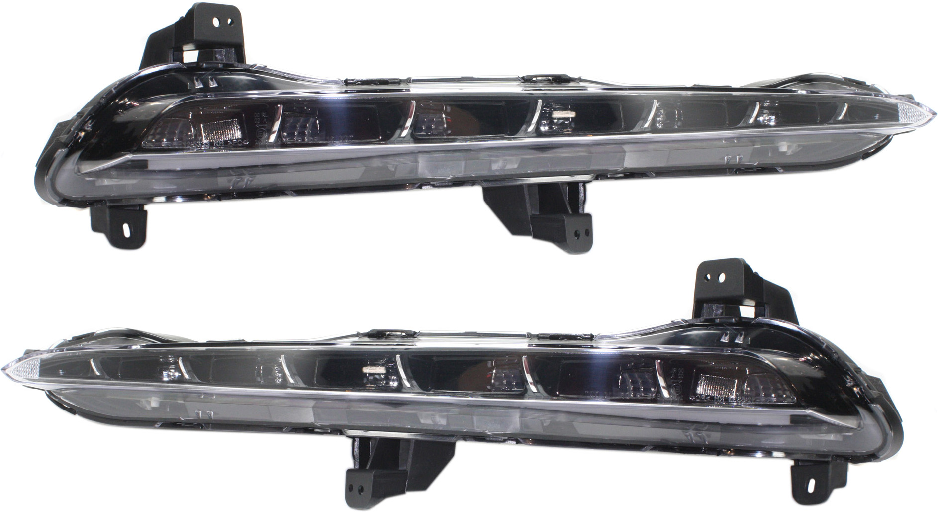 AM SONATA 15-17 DRIVING LAMP RH AND LH Assembly Daytime Running Lamp LED Type Exc. Hybrid Model SKU SET REPH111501 Partslink HY2563100 HY2562100 OEM 92208C1000-92207C1000