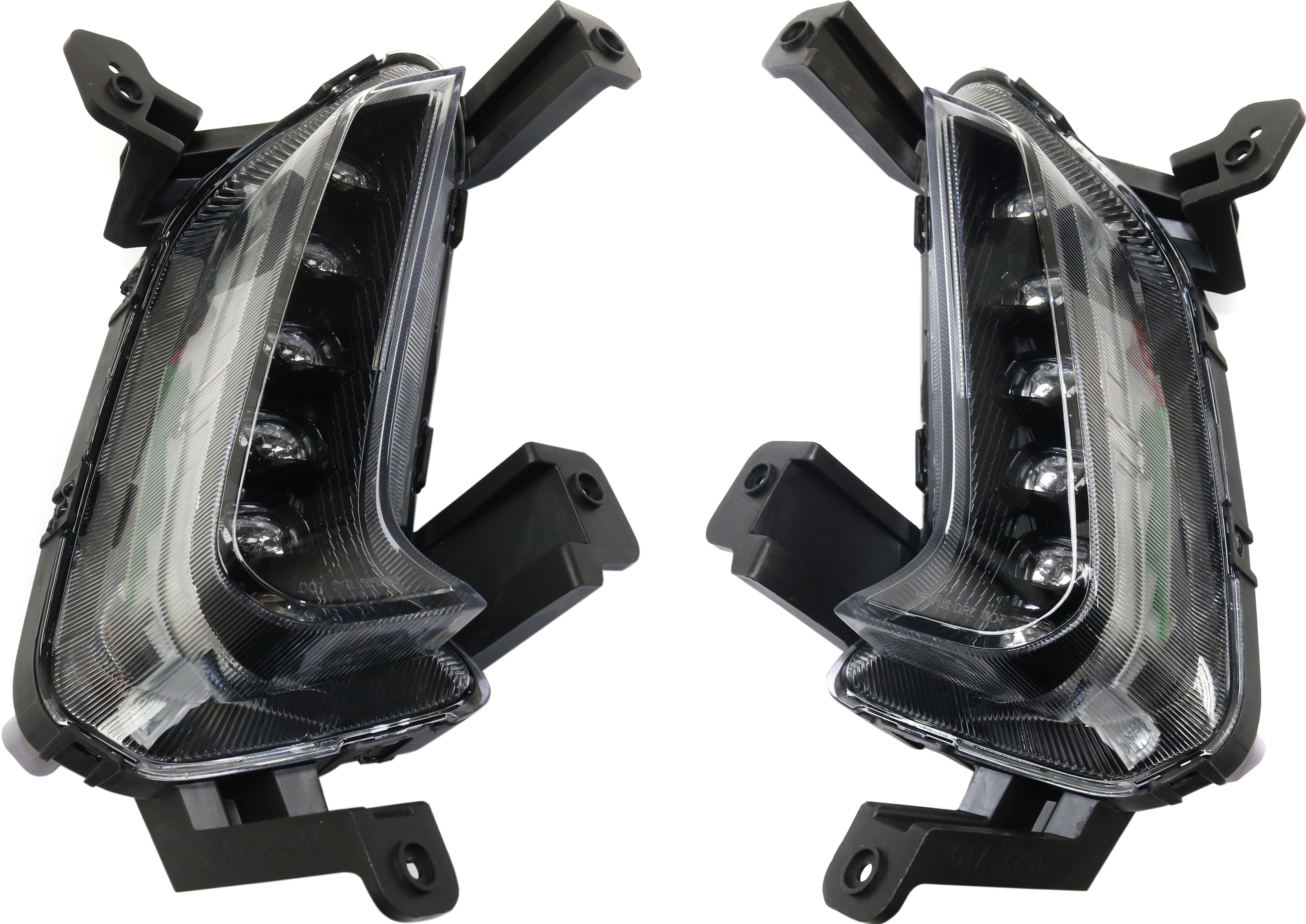 AM ELANTRA 17-18 DRIVING LAMP RH AND LH Assembly Daytime Running Light Exc. Sport Model CAPA SKU SET REPH111503Q Partslink HY2563103C HY2562103C OEM 92208F2100-92207F2100