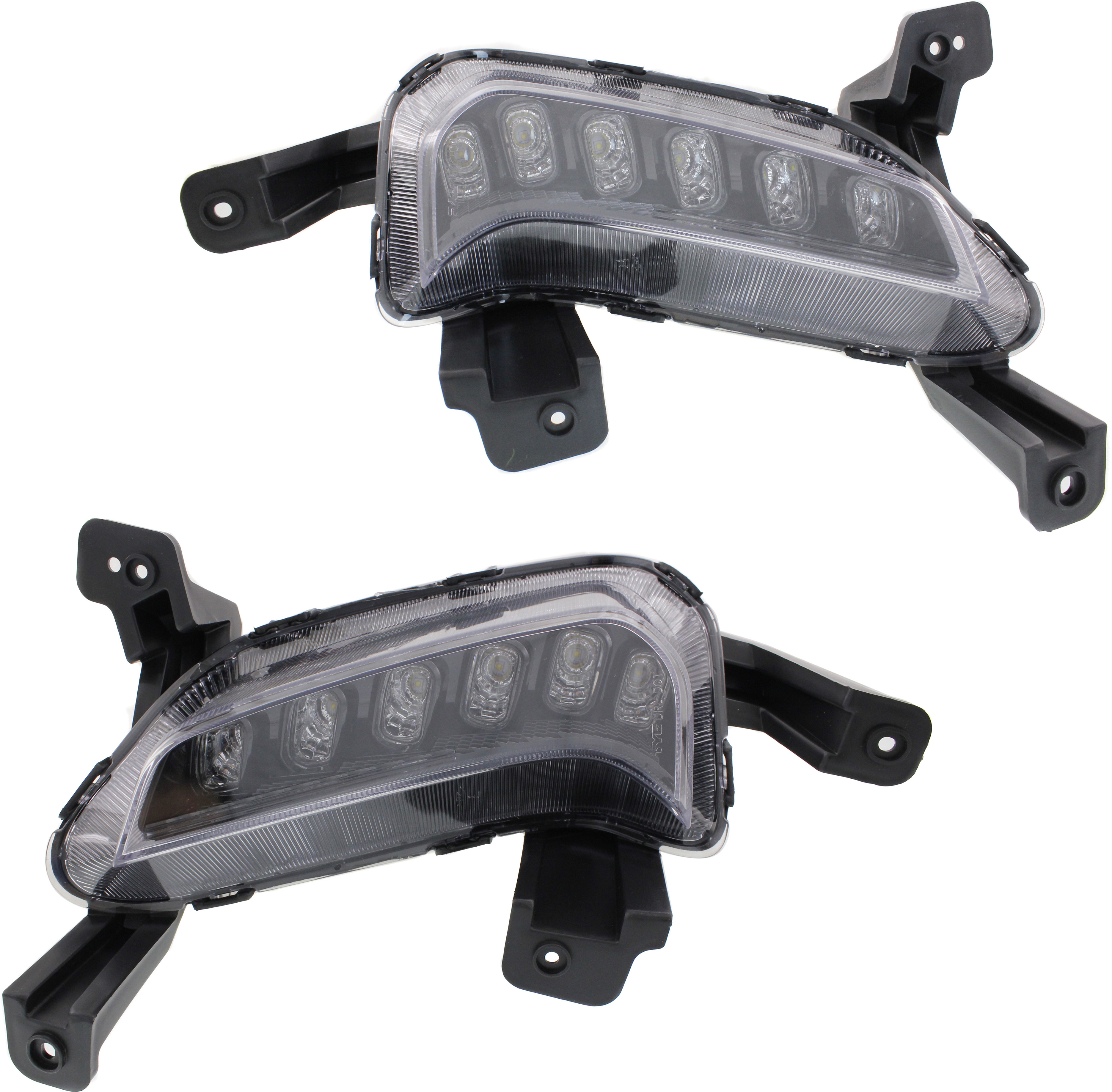 AM ELANTRA 17-18 DRIVING LAMP RH AND LH Assembly Daytime Running Light Exc. Sport Model SKU SET REPH111503 Partslink HY2563103 HY2562103 OEM 92208F2100-92207F2100
