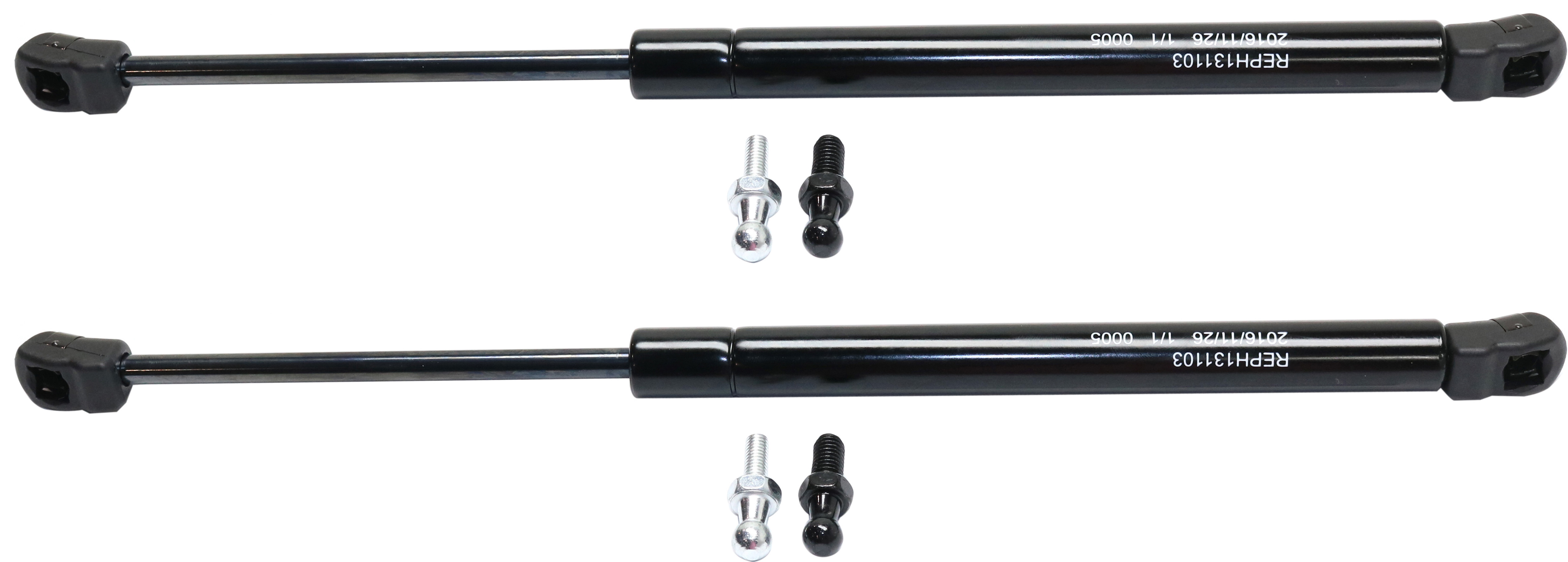 AM H3-06-10 H3T 09-10 LIFT SUPPORT RH AND LH Set of 2 Hood Lift SKU SET REPH131103-2 OEM 15260641-15260642-25794896-257