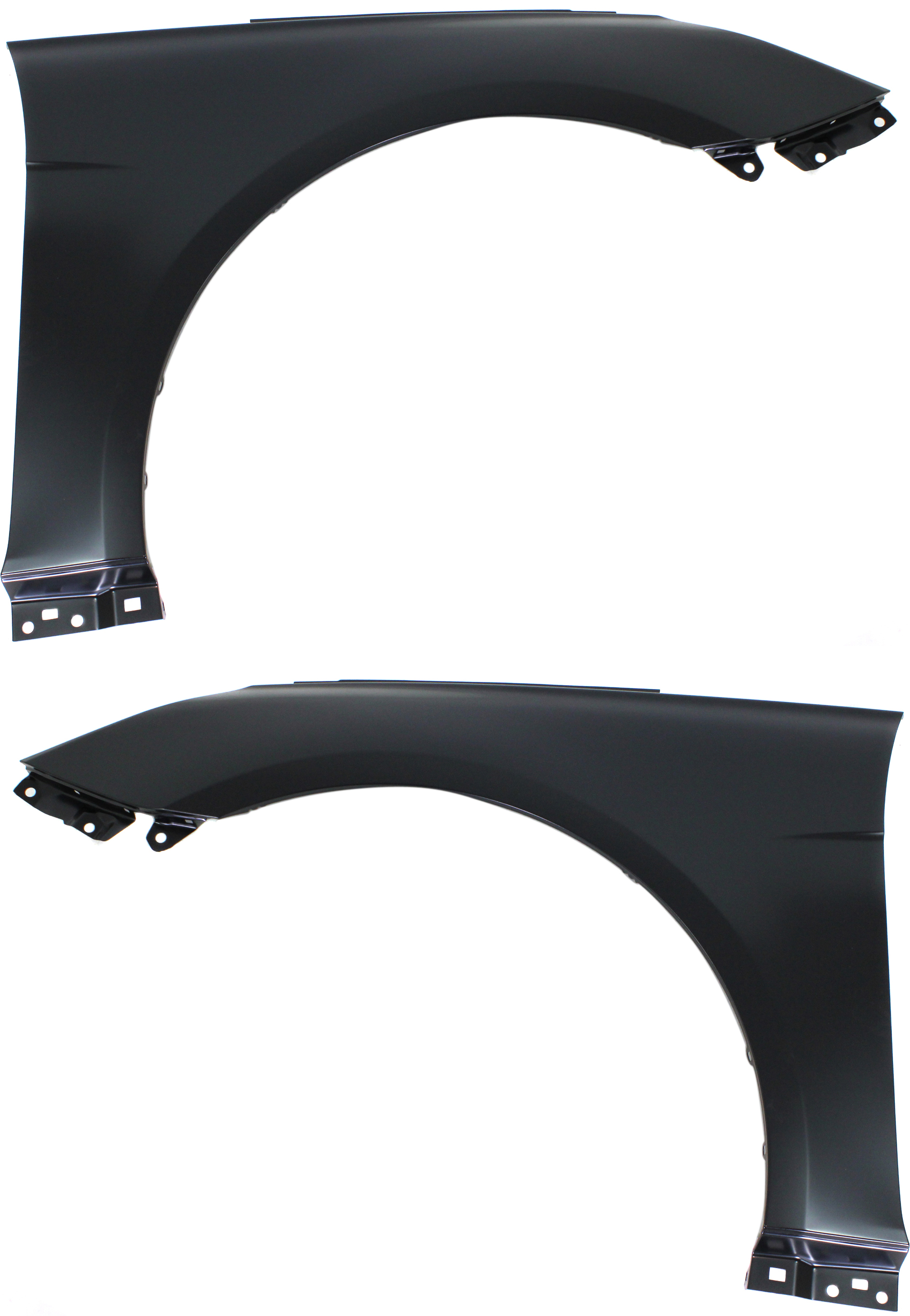 AM SONATA 11-14 FRONT FENDER RH AND LH Primed Exc. Hybrid Model Steel w o Side Lamp Holes CAPA SKU SET REPH220119Q Partslink HY1241150C HY1240150C OEM 663213Q000-663113Q000