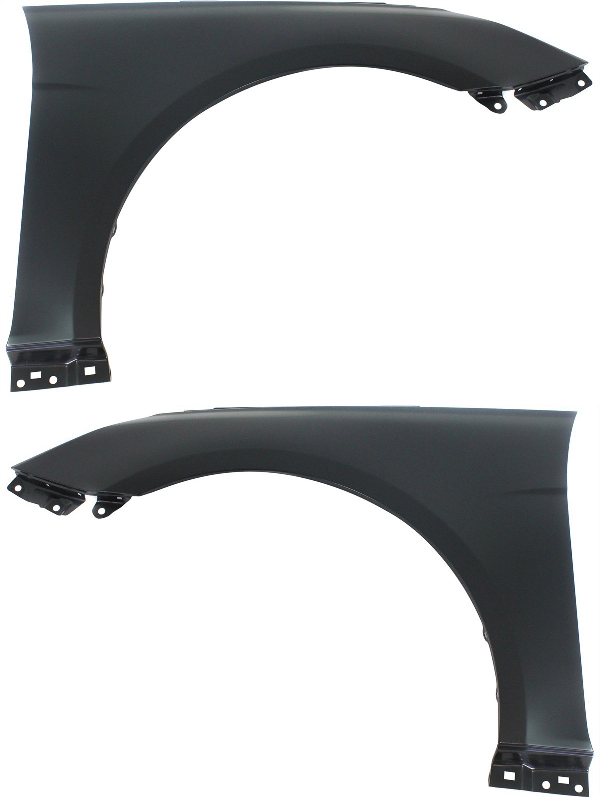 AM SONATA 11-15 FRONT FENDER RH AND LH Primed Hybrid Model CAPA SKU SET REPH220127Q Partslink HY1241151C HY1240151C OEM 663213S000-663113S000