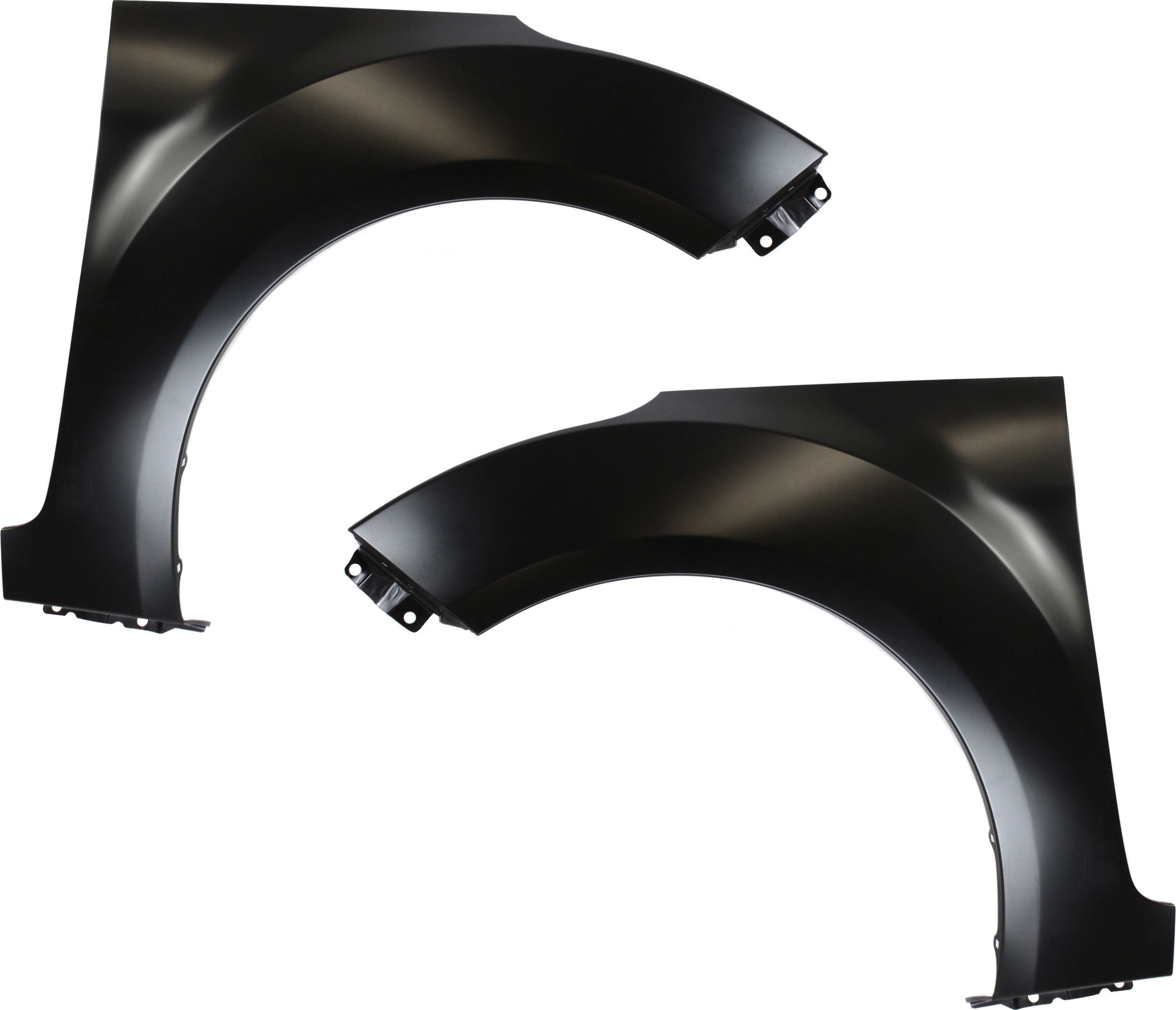 AM VELOSTER 12-17 FRONT FENDER RH AND LH Primed Steel w o Turbo SKU SET REPH220195 Partslink HY1241156 HY1240156 OEM 663212V010-663112V010