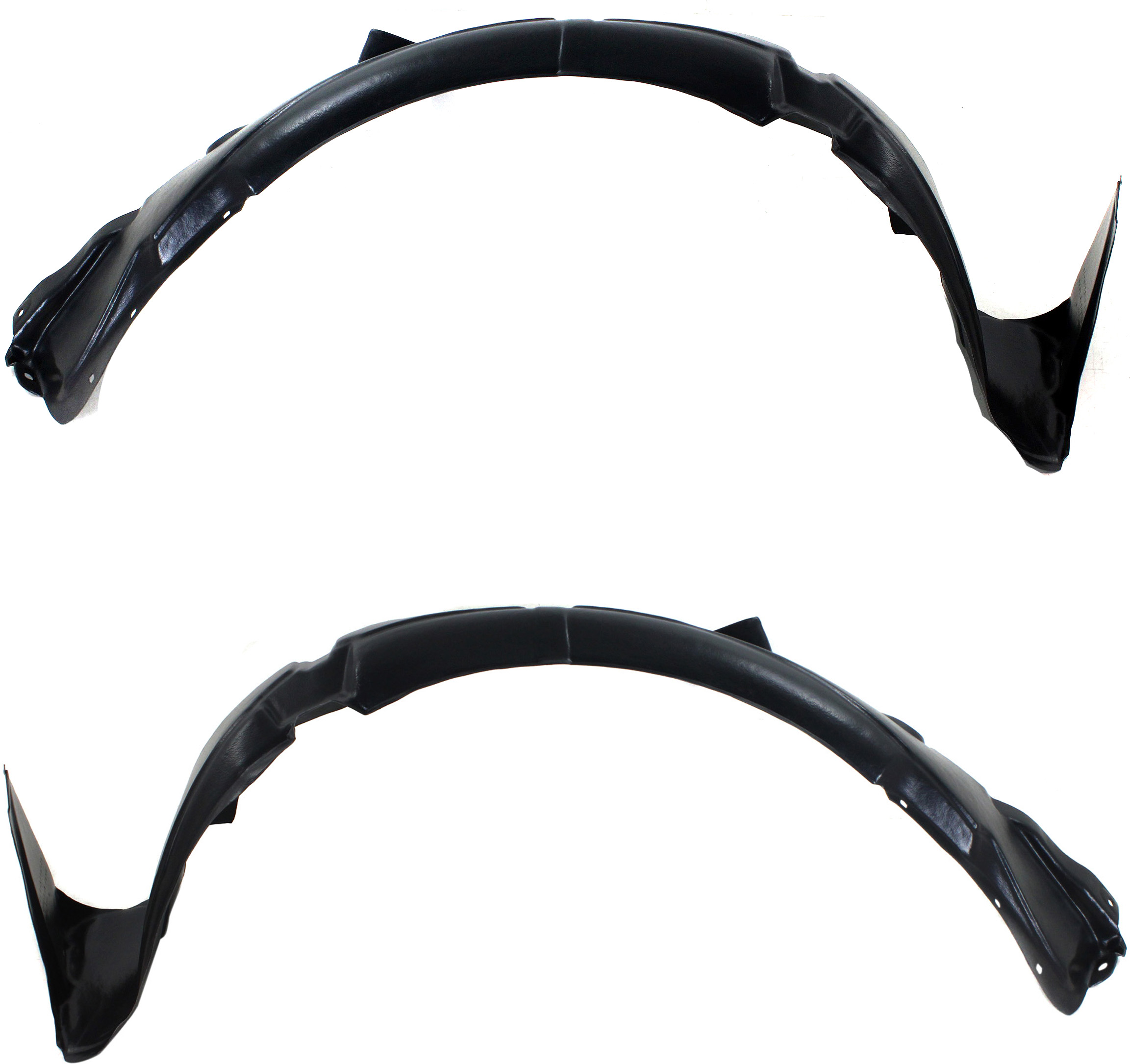 AM ACCENT 12-14 FRONT FENDER LINER RH AND LH Hatchback 12-13 Sedan To 6-10-13 SKU SET REPH222145 Partslink HY1249122 HY1248122 OEM 868121R000-868111R000