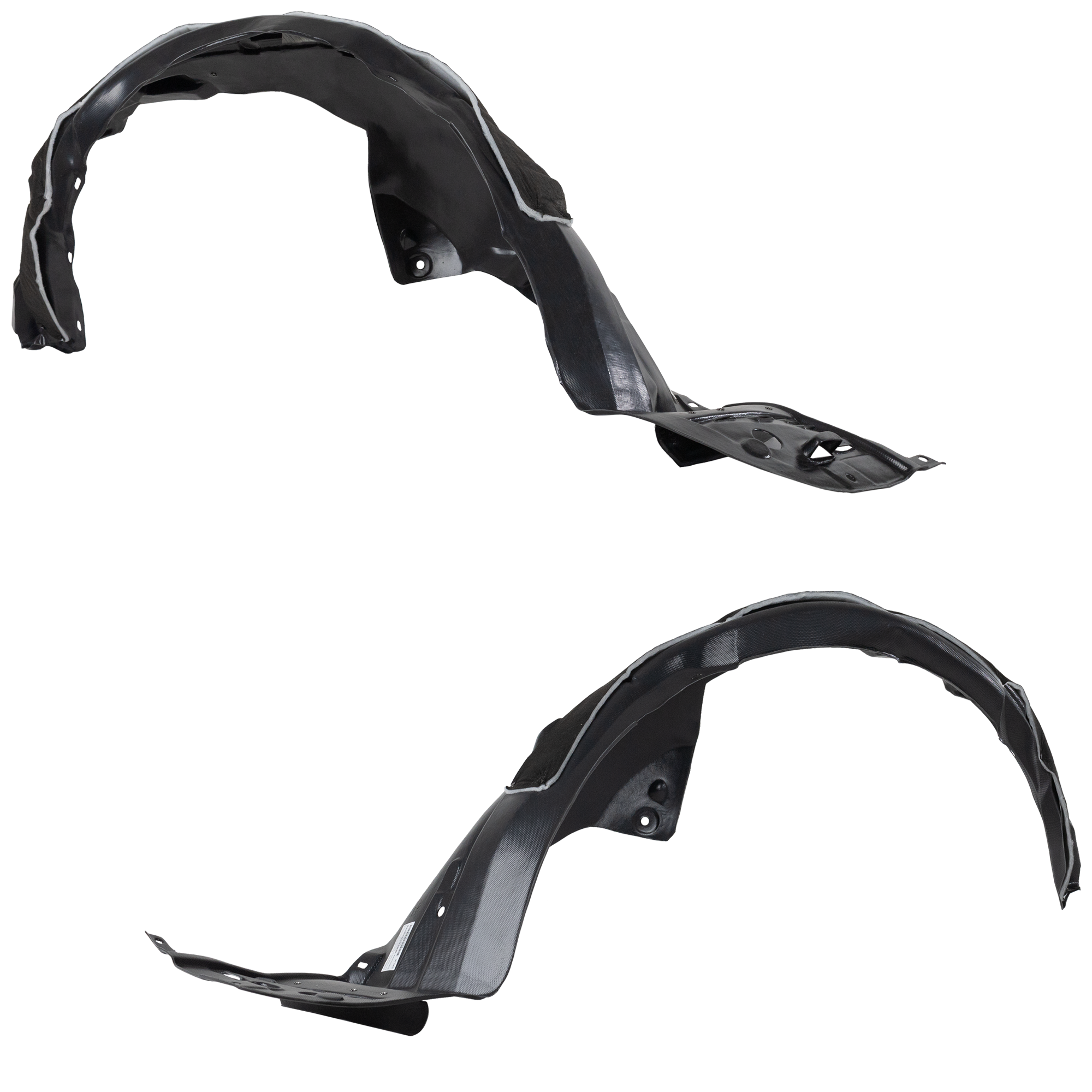 AM ACCORD 13-15 FRONT FENDER LINER RH AND LH With Insulation Foam Exc. Hybrid Model Sedan CAPA SKU SET REPH222163Q Partslink HO1248150C HO1249150C OEM 74100T2AA00-74150T2AA00