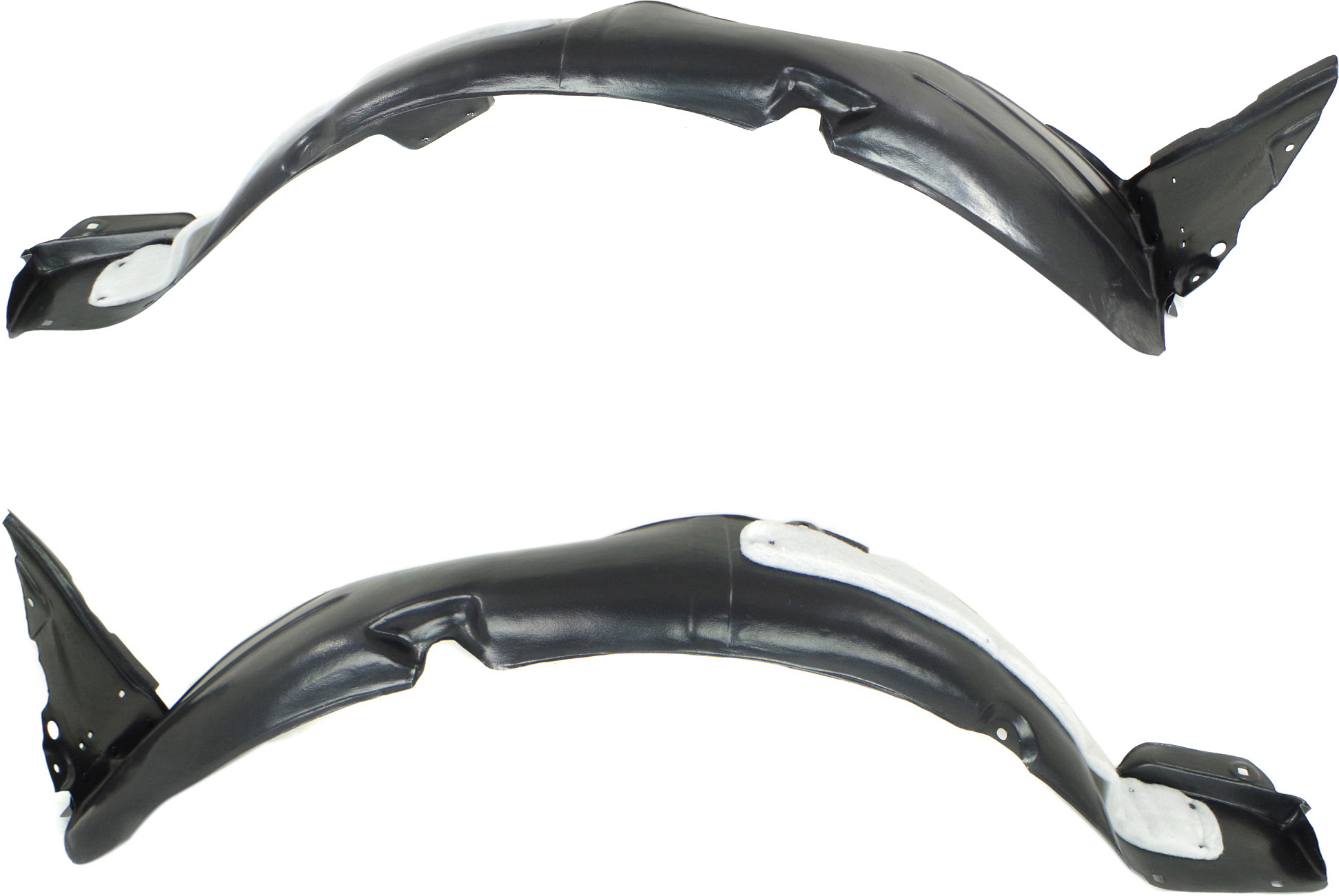 AM ELANTRA 14-16 FRONT FENDER LINER RH AND LH Vacuum Form w Insulation Foam Sedan USA Built Vehicle SKU SET REPH222189 Partslink HY1249137 HY1248137 OEM 868123Y500-868113Y500