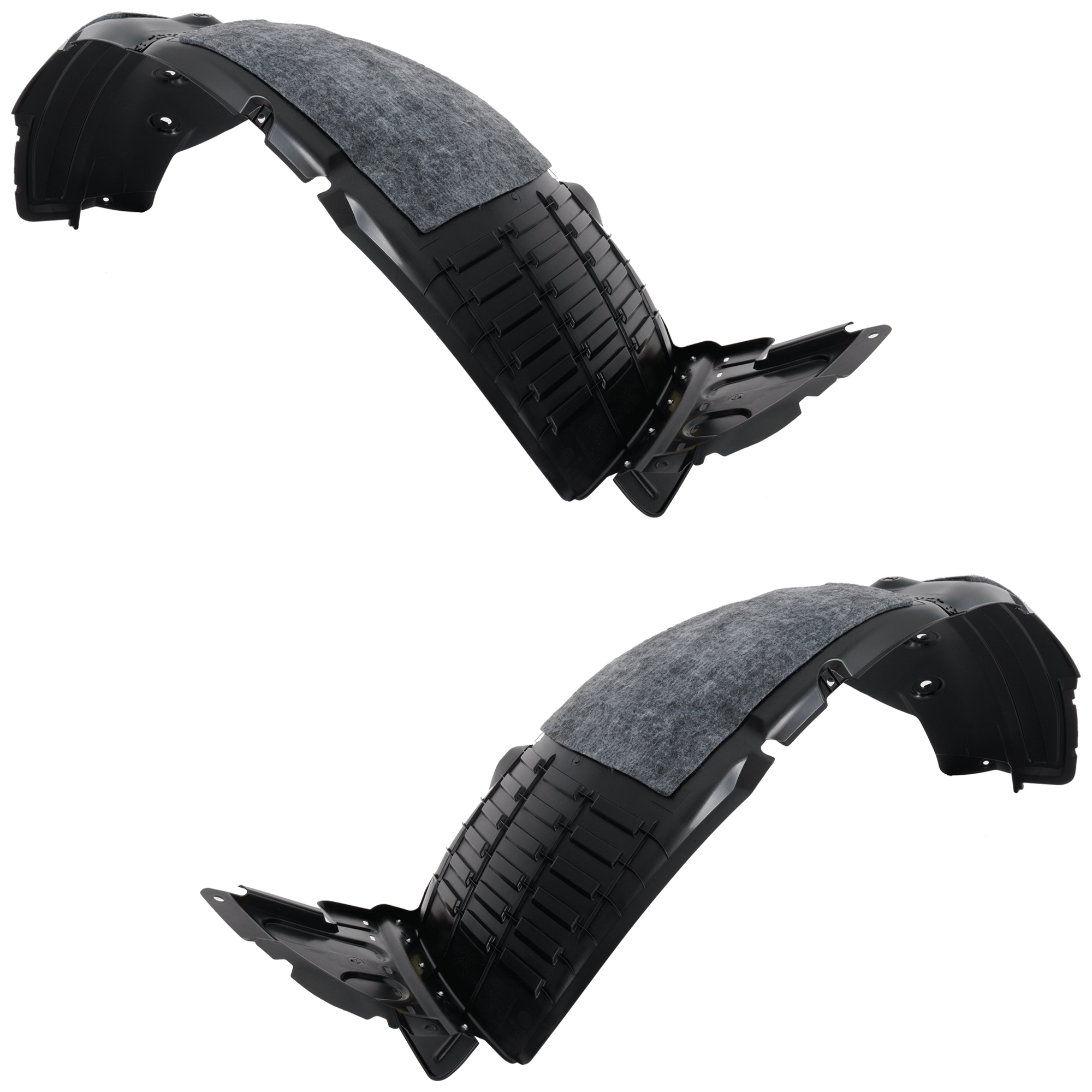 AM SANTA FE 13-16 FRONT FENDER LINER RH AND LH Plastic Injection Form CAPA SKU SET REPH222191Q Partslink HY1249129C HY1248129C OEM 86812B8000-86811B8000