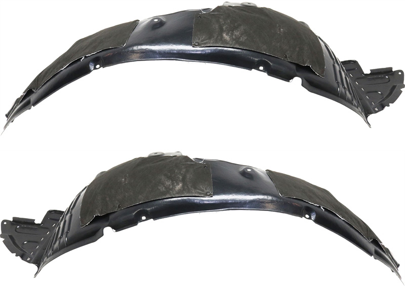 AM SANTA FE 13-16 FRONT FENDER LINER RH and LH Plastic Vacuum Form SKU SET REPH222191 Partslink HY1249129 HY1248129 OEM 86812B8000-86811B8000