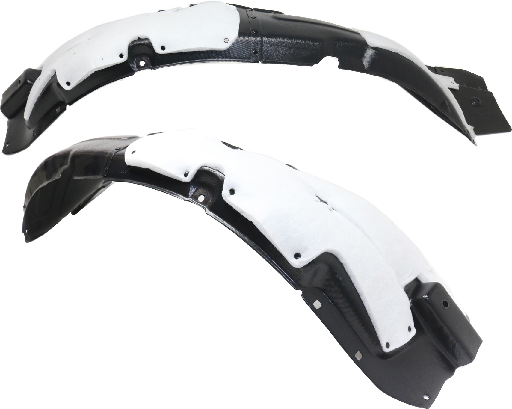 AM TUCSON 14-15 FRONT FENDER LINER RH AND LH Set of 2 Assembly w Insulation Foam SKU SET REPH222193 Partslink HY1249139 HY1248139 OEM 868122S600-868112S600