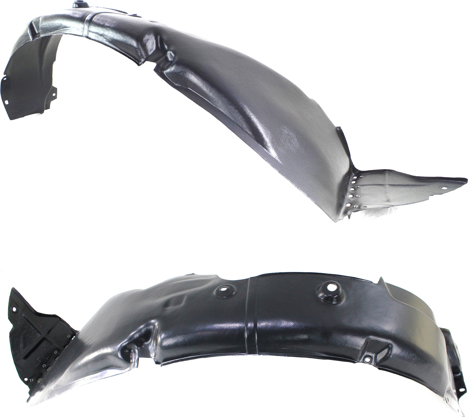 AM VELOSTER 13-13 FRONT FENDER LINER RH AND LH To 4-30-13 w Turbo SKU SET REPH222311 Partslink HY1249151 HY1248151 OEM 868122V500-868112V500