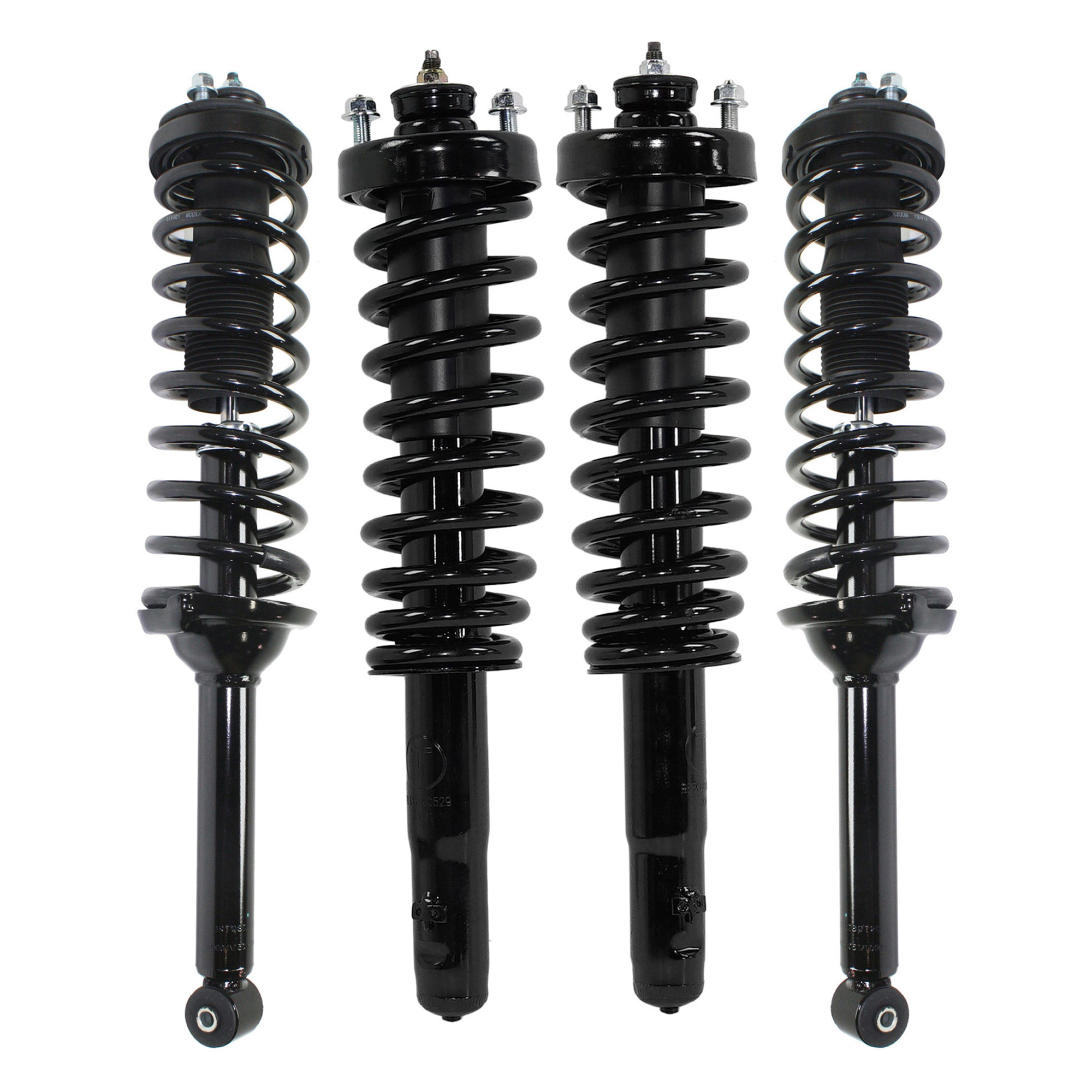 AM CR V 97-01 FRONT AND REAR FULLY LOADED STRUT RH AND LH Gas Charged Twin tube Set of 4 SKU SET REPH280529-4 OEM 51601S10A22-51602S10A22-51605S