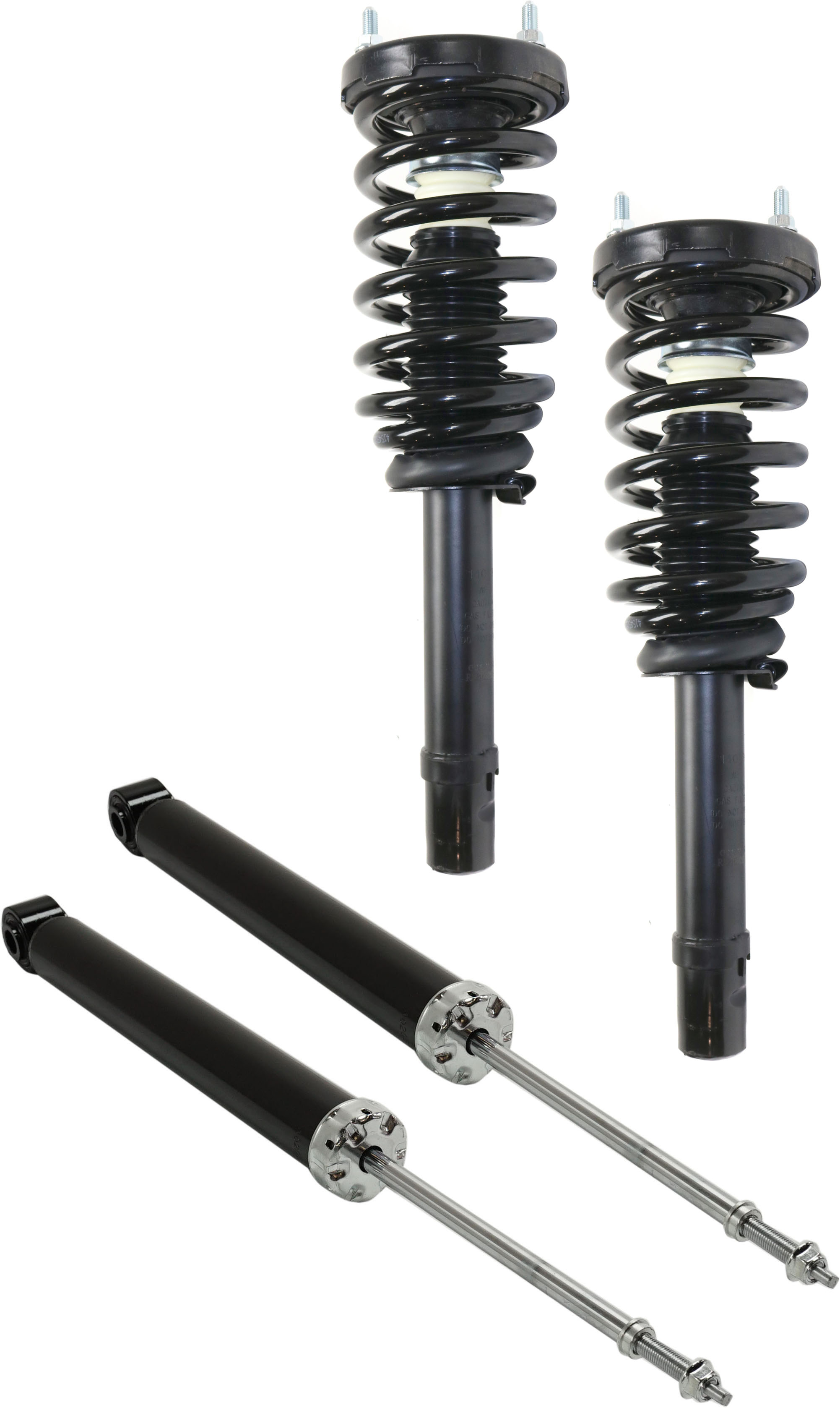 AM AZERA 06-11 SONATA 06-10 FRONT AND REAR SHOCK AND FULLY LOADED STRUT RH AND LH Gas Charged Twin tube Set of 4 SKU SET REPH280556-4 OEM 546113K051-553113K051-553113K0