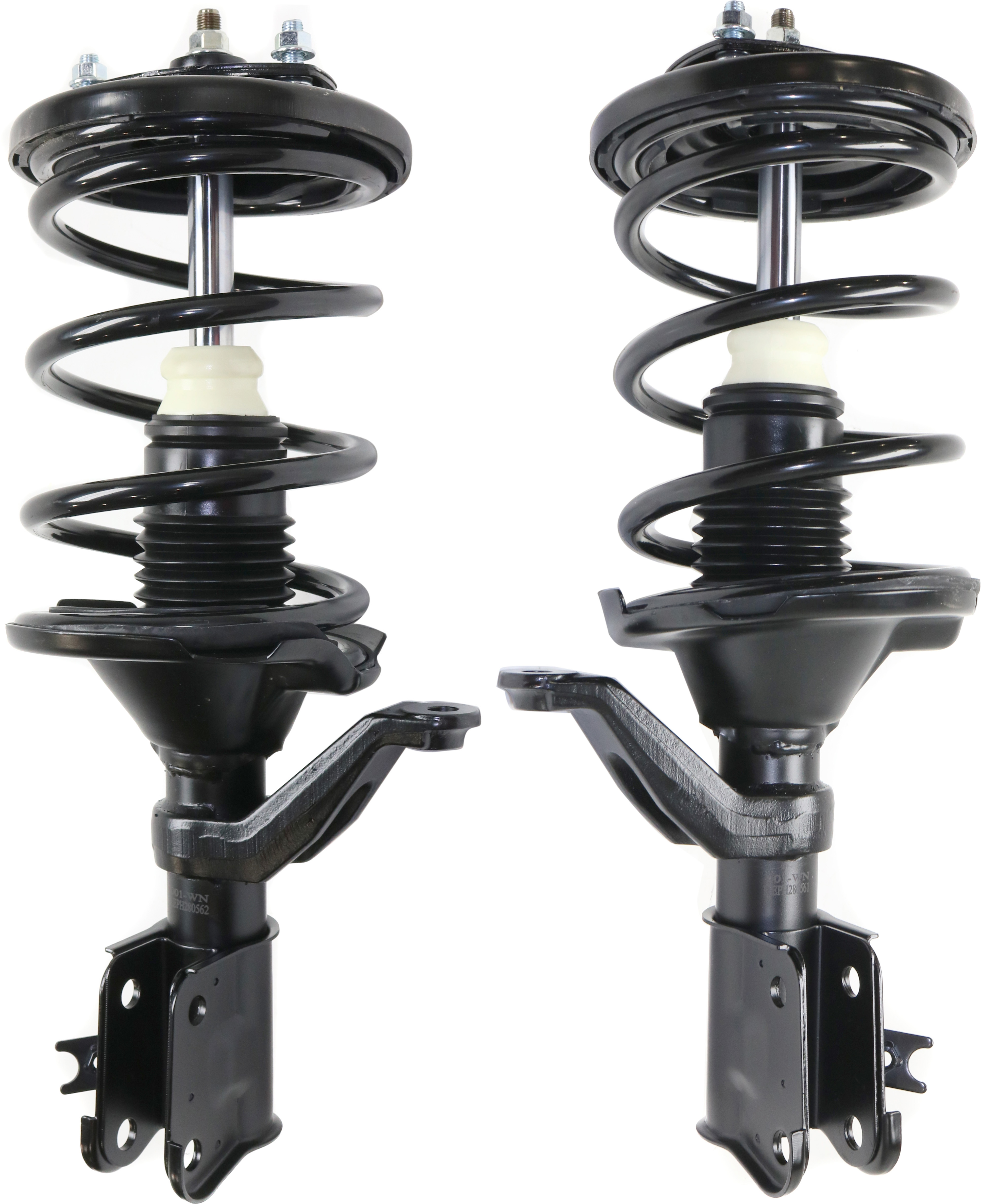 AM CIVIC 01-05 EL 01-03 FRONT FULLY LOADED STRUT RH AND LH Gas Charged Twin tube Set of 2 SKU SET REPH280561 OEM 51602S5TA04-51602S5TA12-51605S
