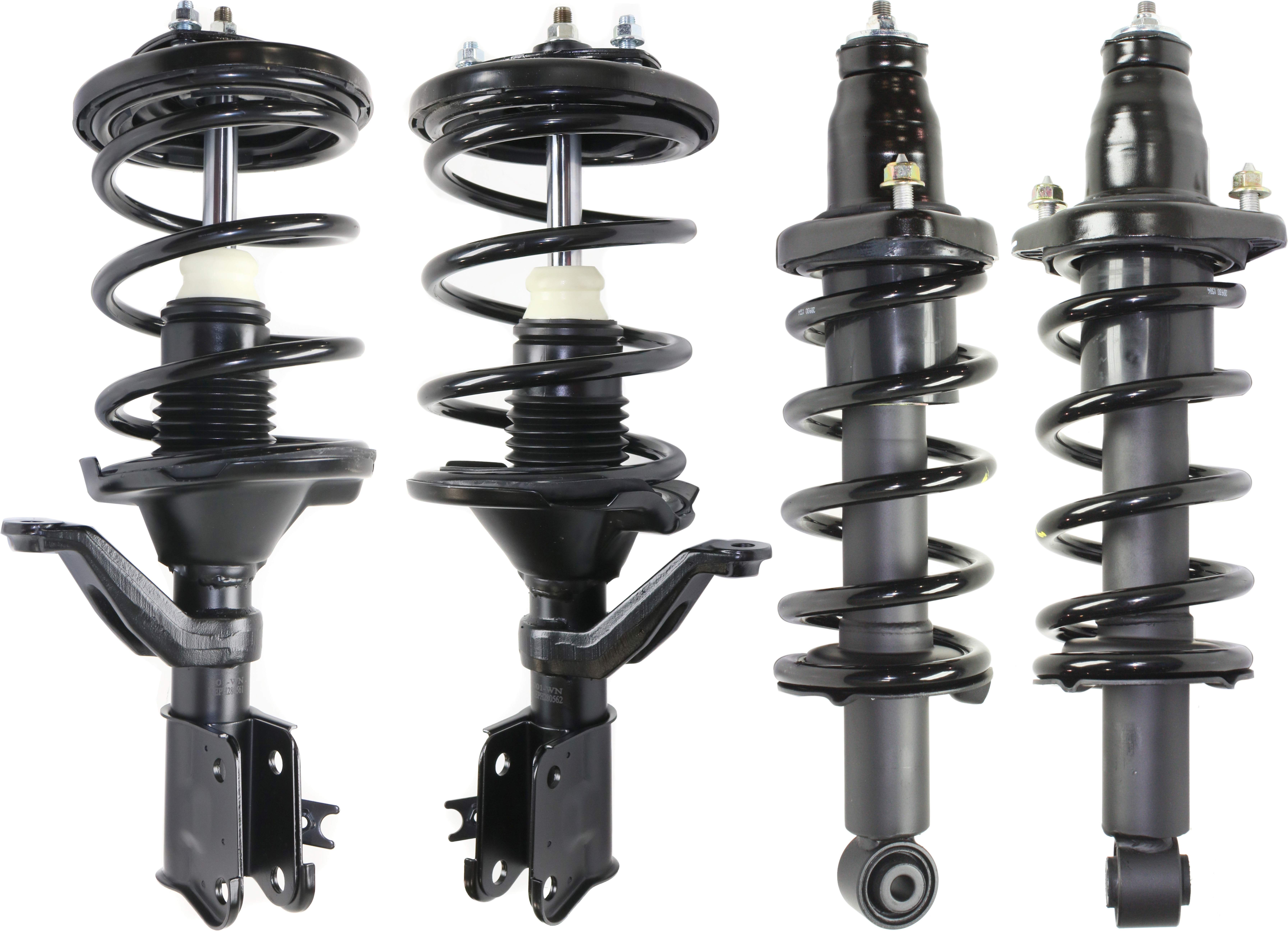 AM CIVIC 01-05 FRONT AND REAR FULLY LOADED STRUT RH AND LH Gas Charged Twin tube Set of 4 SKU SET REPH280725-4 OEM 51602S5TA04-51602S5TA12-51605S