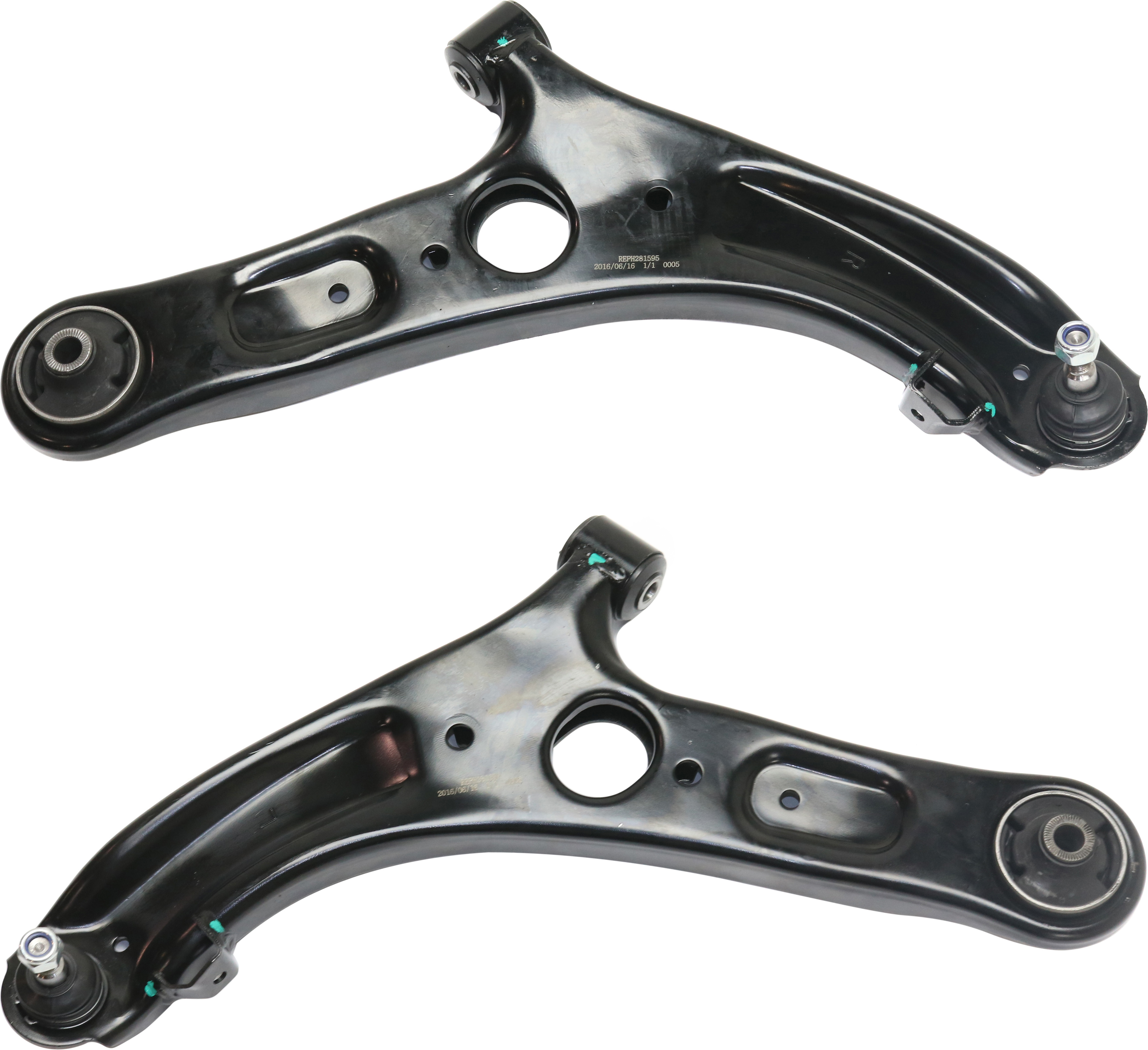 AM ELANTRA 11-16 VELOSTER 12-17 FRONT CONTROL ARM RH AND LH Lower With Ball Joint Korea Built Vehicle SKU SET REPH281595 Partslink HY4511103 OEM 545013X000-545003X000