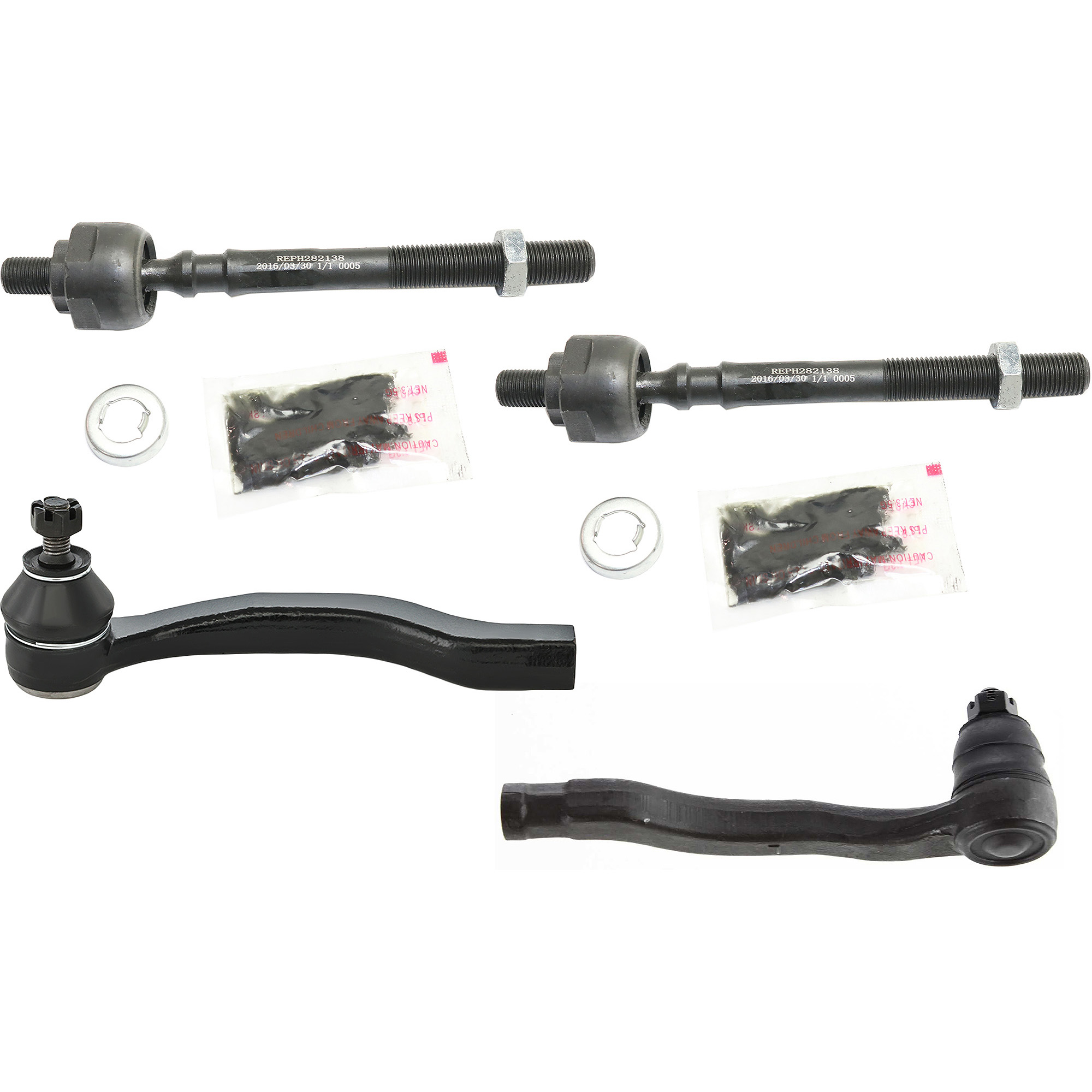 AM EL 97-00 FRONT TIE ROD END RH AND LH Inner and Outer SKU SET REPH282102-4 OEM 1014820-2693239-4011623-401190