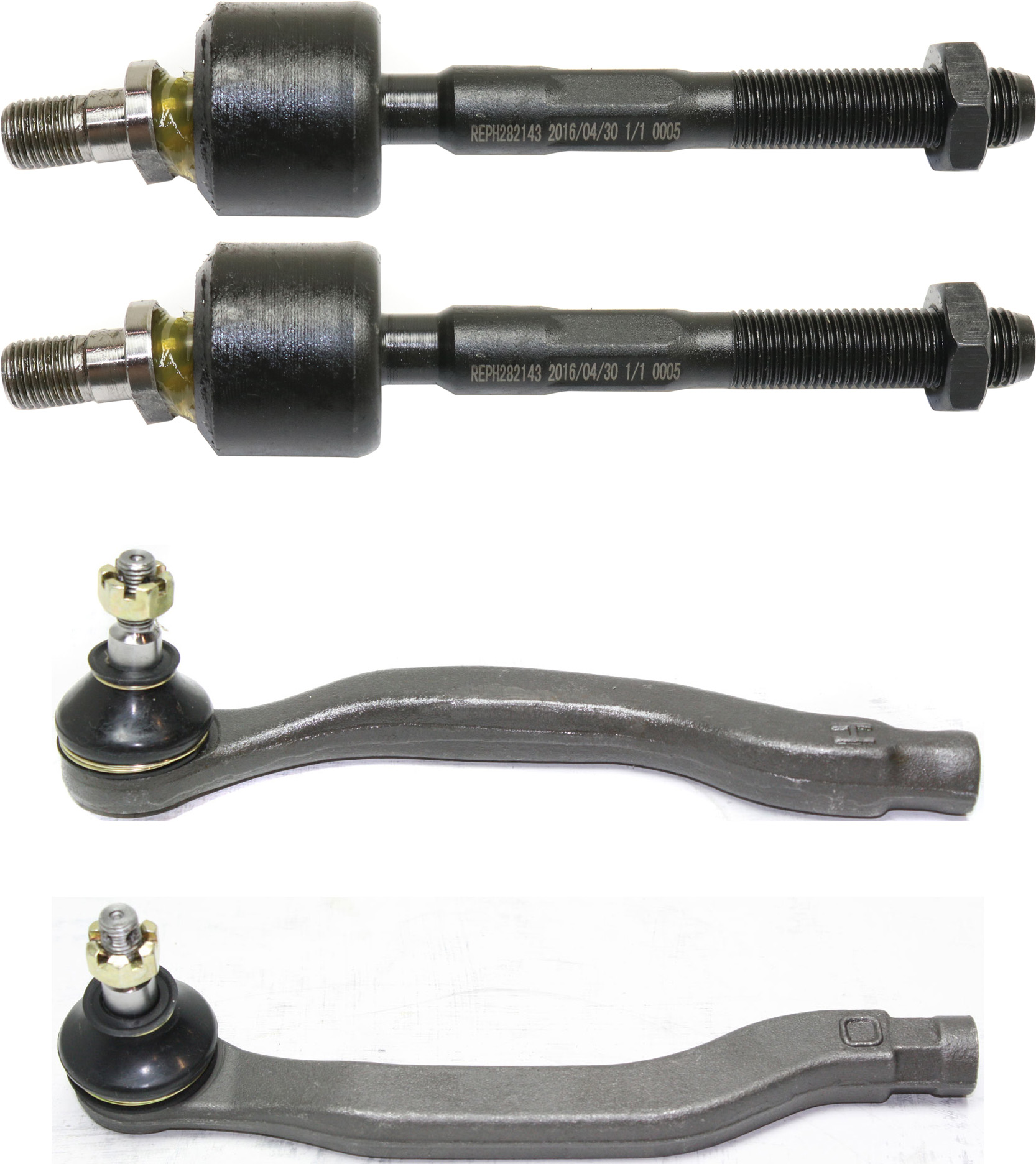 AM ACCORD 94-97 OASIS 96-99 FRONT TIE ROD END RH AND LH Inner and Outer SKU SET REPH282113-4 OEM 354013-2692972-4011635-4011635