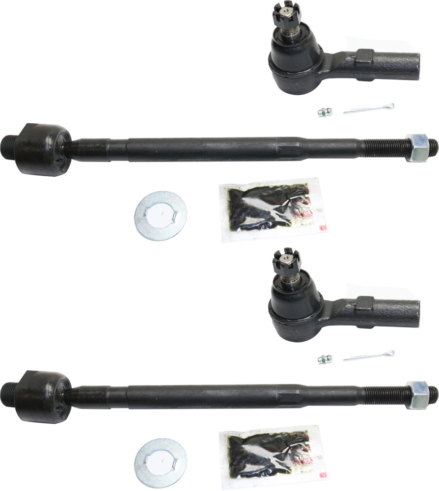 AM RIDGELINE 06-14 ODYSSEY 11-17 FRONT TIE ROD RH AND LH Inner and Outer Set of 4 SKU SET REPH282148-4 OEM 1015647-45A2230 ES4621-4051230