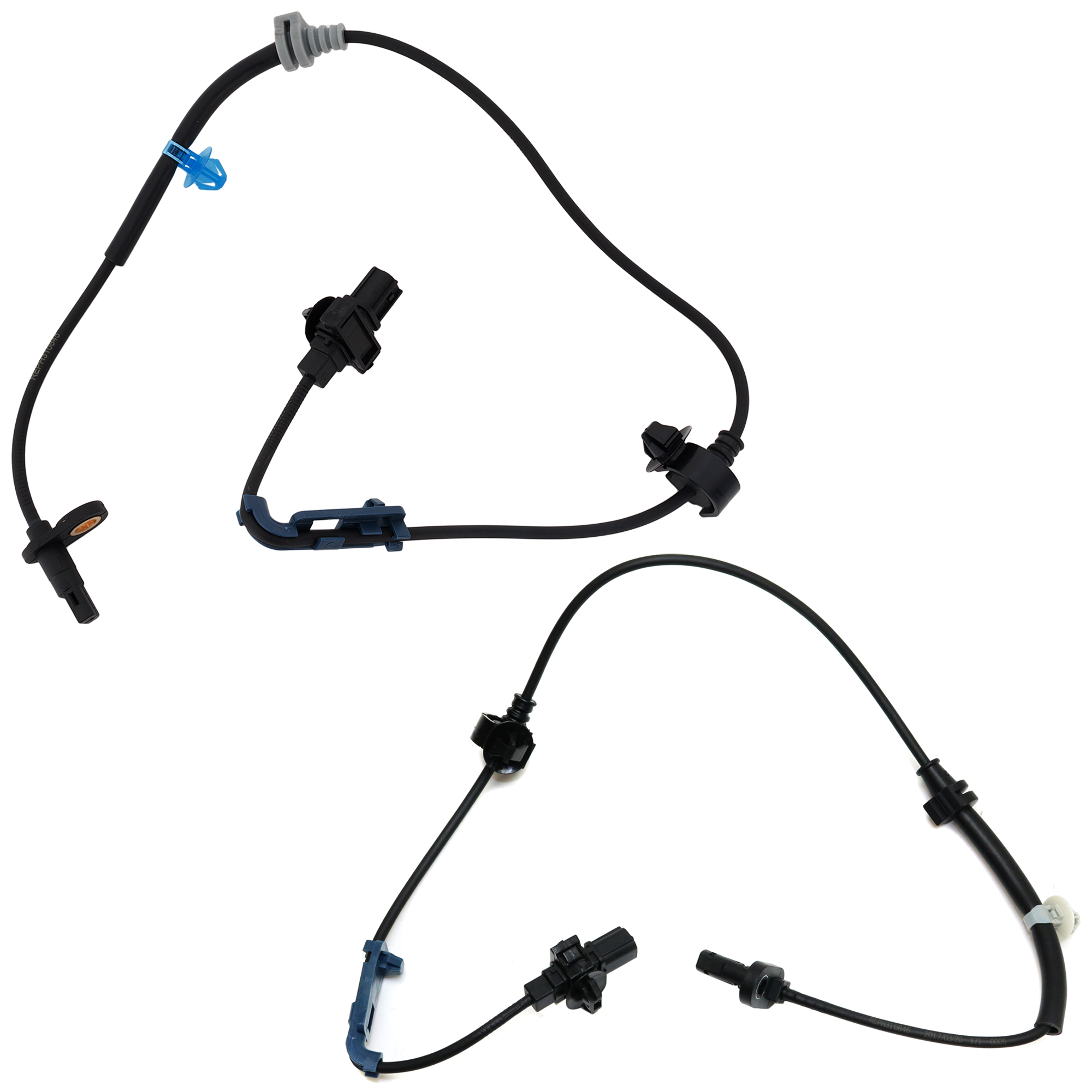AM CR V 07-11 FRONT ABS SPEED SENSOR RH AND LH USA Built Vehicle 2 Male Terminals Blade Type Spindle Mounted SKU SET REPH310845 OEM 57450SXS003-57455SXS003