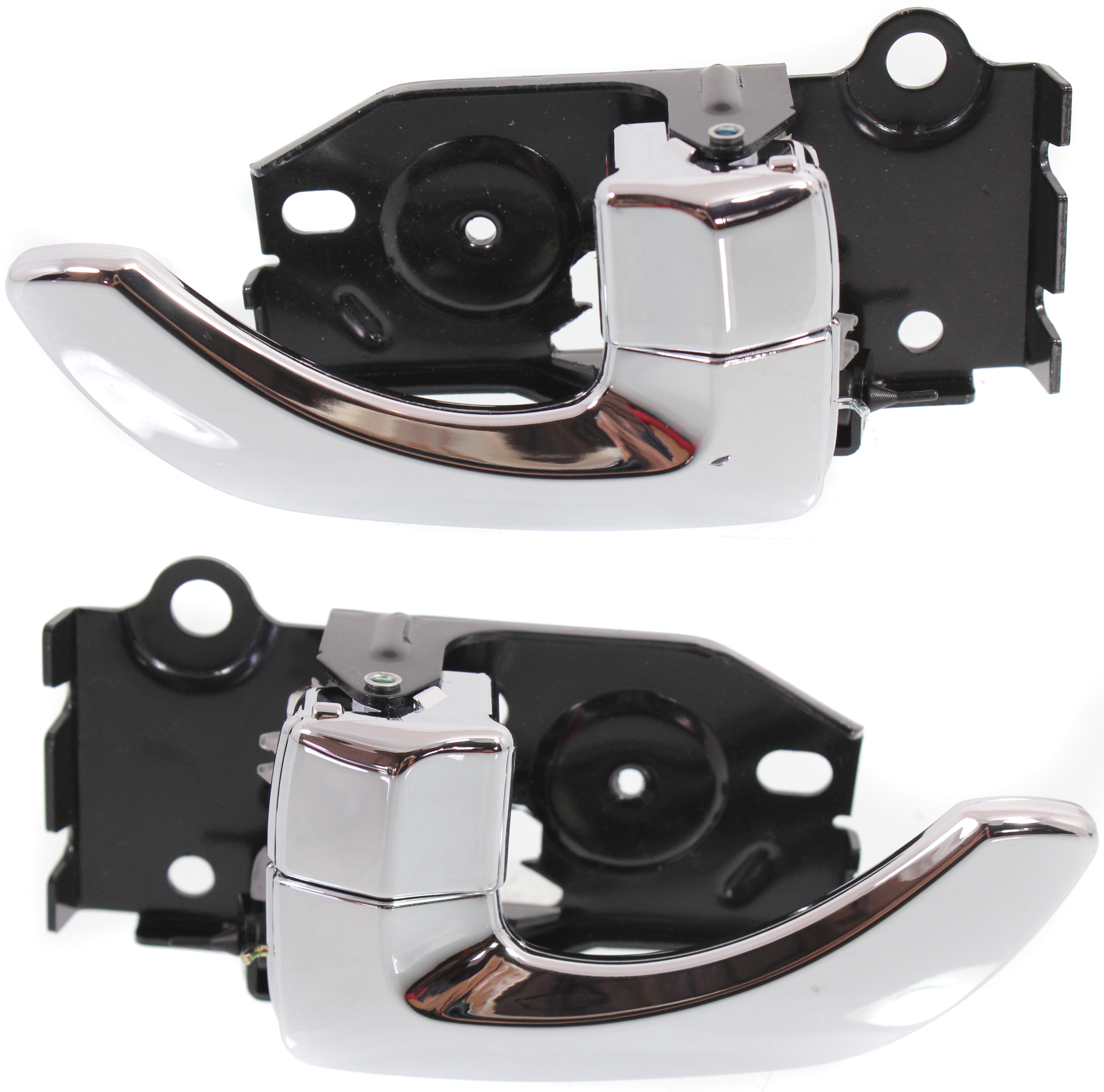 AM SANTA FE 01-06 FRONT INTERIOR DOOR HANDLE RH AND LH Chrome Lever SKU SET REPH462115 Partslink HY1353116 HY1352116 OEM 8261026010-8262026010