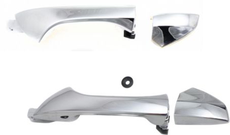 AM ACCORD 08-12 FRONT EXTERIOR DOOR HANDLE RH AND LH Chrome w o Keyhole USA Japan Built Sdn Cpe =REAR SKU SET REPH462147C Partslink FDH010191 FDH010193 OEM 72141TA5A11