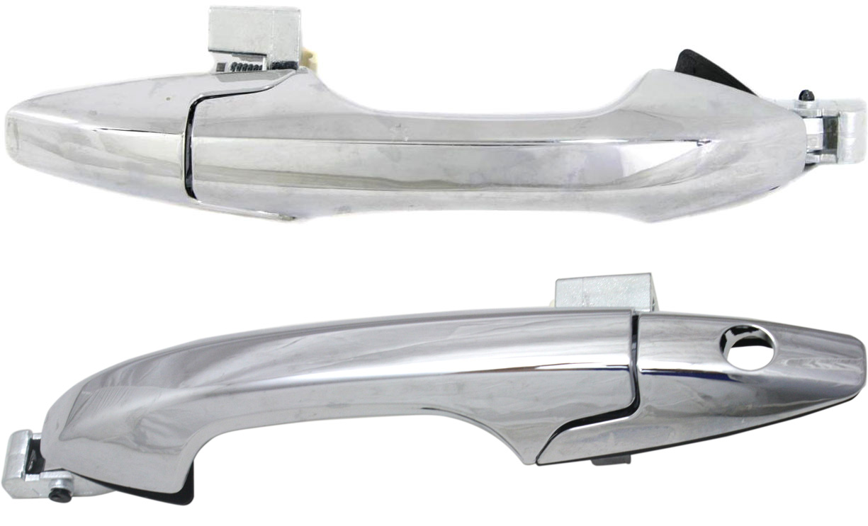 AM CR V 07-11 CROSSTOUR 12-15 FRONT EXTERIOR DOOR HANDLE RH AND LH All Chrome w o Keyhole =REAR SKU SET REPH462157C OEM 72140TP6A01-72180TP6A01