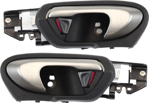 AM CIVIC 06-11 FRONT INTERIOR DOOR HANDLE RH AND LH Silver Lever Painted + Black Housing Coupe SKU SET REPH462183 OEM 72120SVAA22ZA 72160SVAA21ZA
