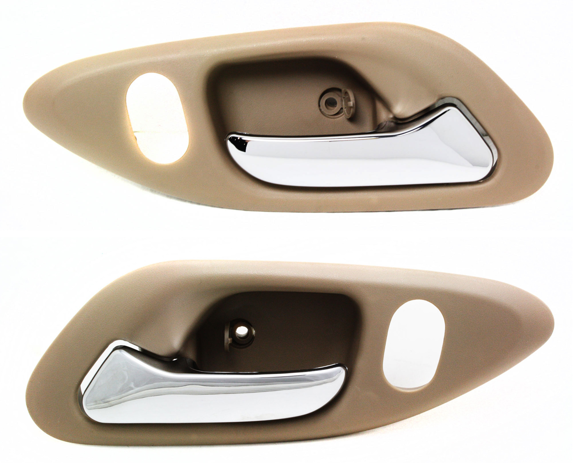 AM ACCORD 98-02 FRONT DOOR HANDLE RH AND LH Inside Chrome Beige Coupe SKU SET REPH462305 Partslink HO1353122 HO1352122 OEM 72125S82A01ZC 72165S82A01ZC
