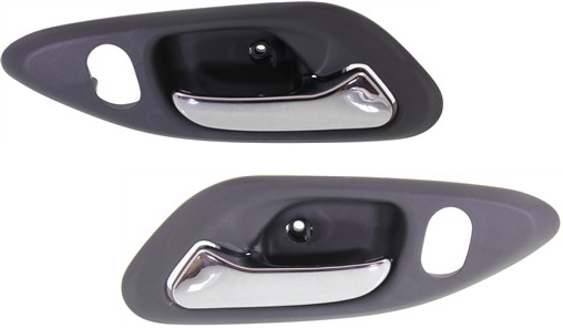 AM ACCORD 98-02 FRONT DOOR HANDLE RH AND LH Inside Chrome Light Gray Coupe SKU SET REPH462309 Partslink HO1353123 HO1352123 OEM 72125S82A01ZA 72165S82A01ZA