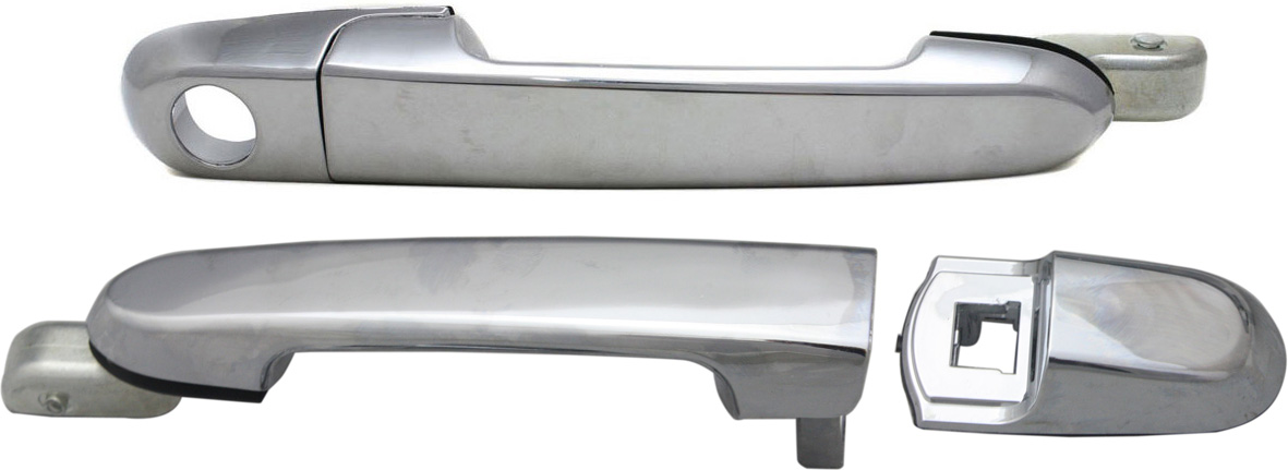AM ACCENT 06-11 EXTERIOR DOOR HANDLE Set of 2 Front and Rear LH All Chrome w o Base Sedan GLS Model SKU SET REPH462360C 2 OEM 826501E000 PFM 836501E000 PFM