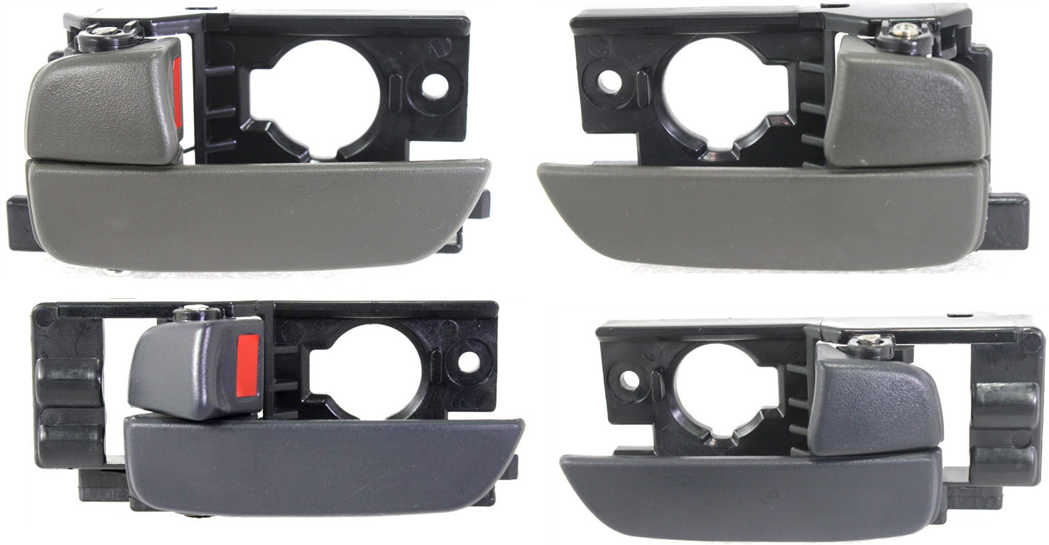 AM ACCENT 06-11 FRONT AND REAR DOOR HANDLE RH AND LH Inside Gray Brown Sedan SKU SET REPH462375-4 Partslink HY1352120 HY1553102 HY1552102 OEM 826201E000FZ 826101E000FZ 8362