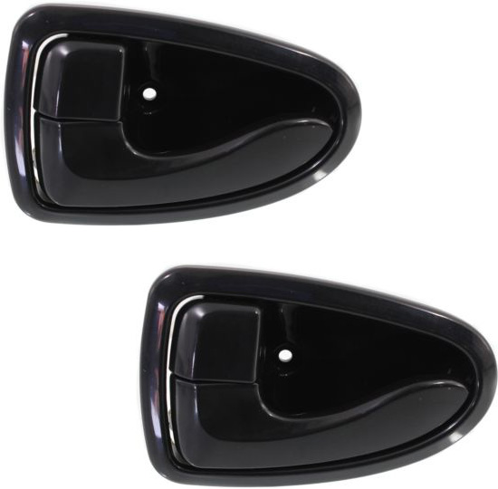 AM ACCENT 00-06 FRONT AND REAR INTERIOR DOOR HANDLE LH Black Set of 2 SKU SET REPH462388-2 OEM 8261025000 PFM