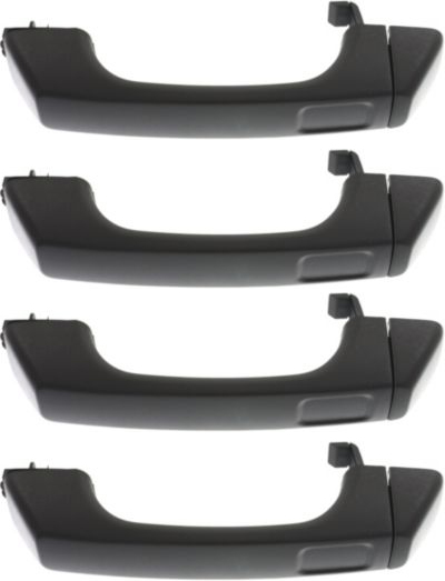 AM H3-08-09 FRONT EXTERIOR DOOR HANDLE RH AND LH =REAR Handle+Cap Textured Gray SKU SET REPH462501-4 OEM 25832250