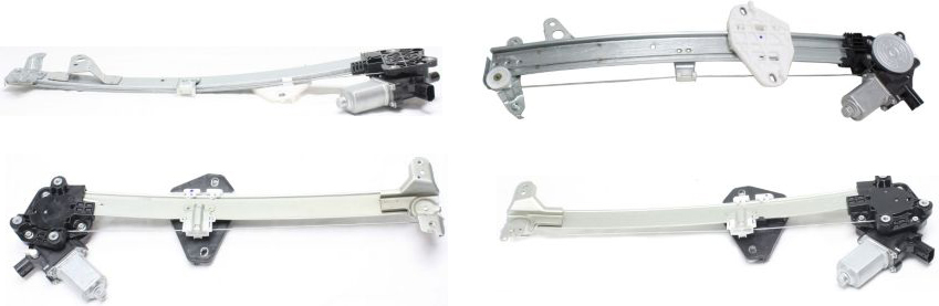 AM ACCORD 08-12 FRONT AND REAR WINDOW REGULATOR RH AND LH Set of 4 Power w Motor SKU SET REPH462957-4 Partslink HO1350153 HO1351154 HO1550115 HO1551115 OEM 72210TA0A12-72250TA0A12-72710T