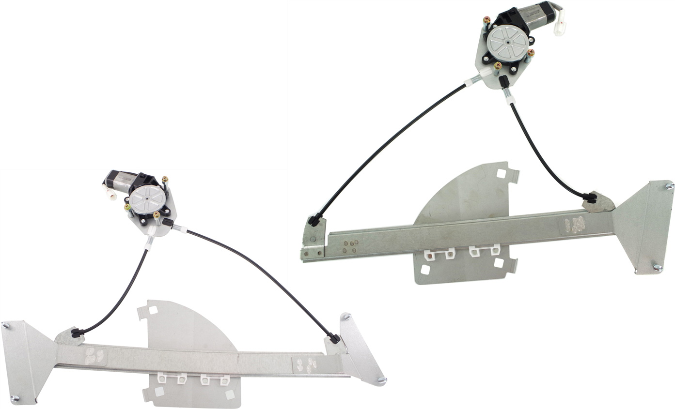 AM TIBURON 03-08 FRONT WINDOW REGULATOR RH AND LH Power With Motor SKU SET REPH462965M Partslink HY1350138 HY1351138 OEM 824032C000 PFM 824042C000 PFM