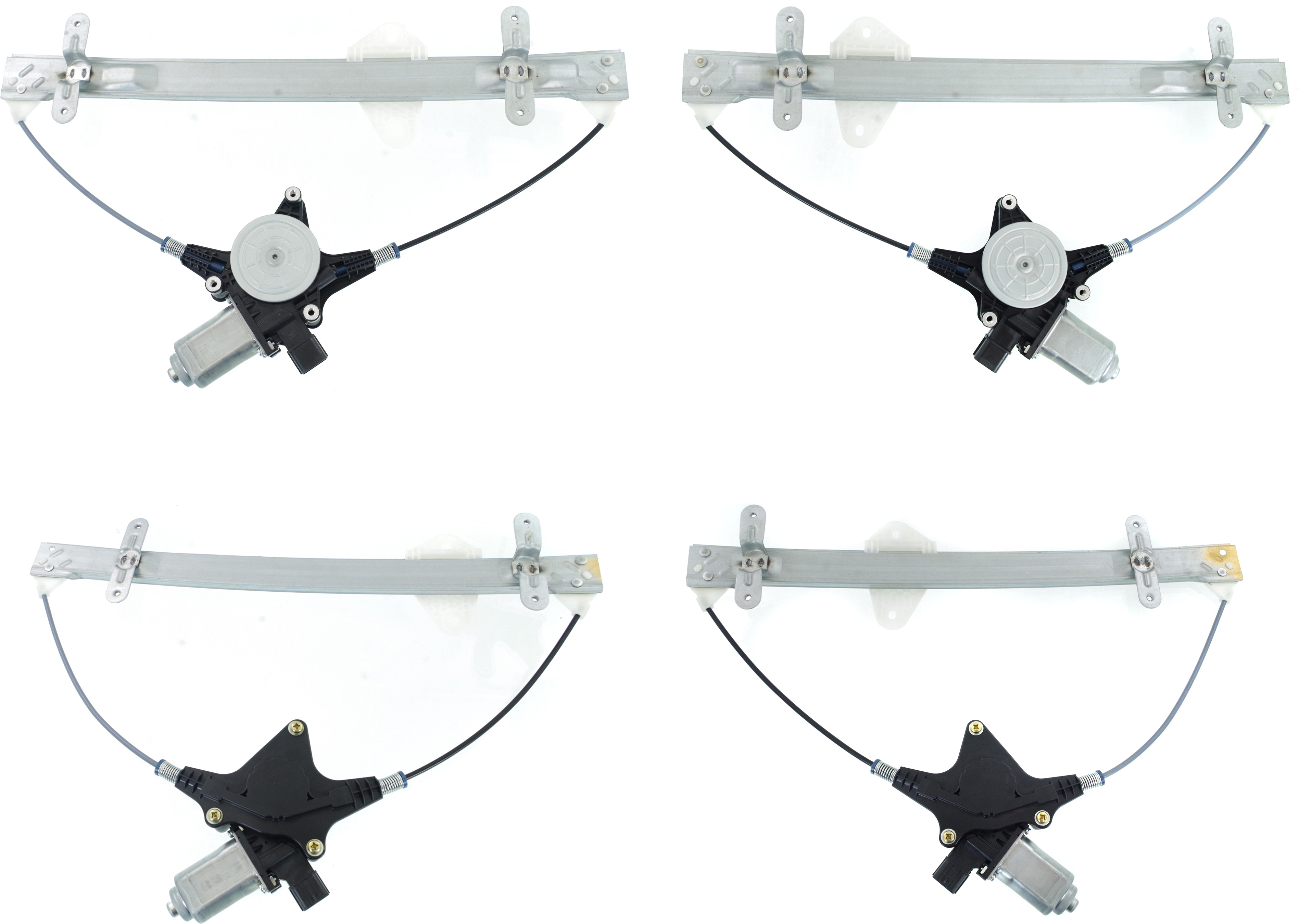 AM RIDGELINE 06-14 WINDOW REGULATOR RH and LH Front and Rear Set of 4 Power w Motor SKU SET REPH462997-4 Partslink HO1350157 HO1351157 HO1550119 HO1551119 OEM 72210SJCA01-72250SJCA01-72710S