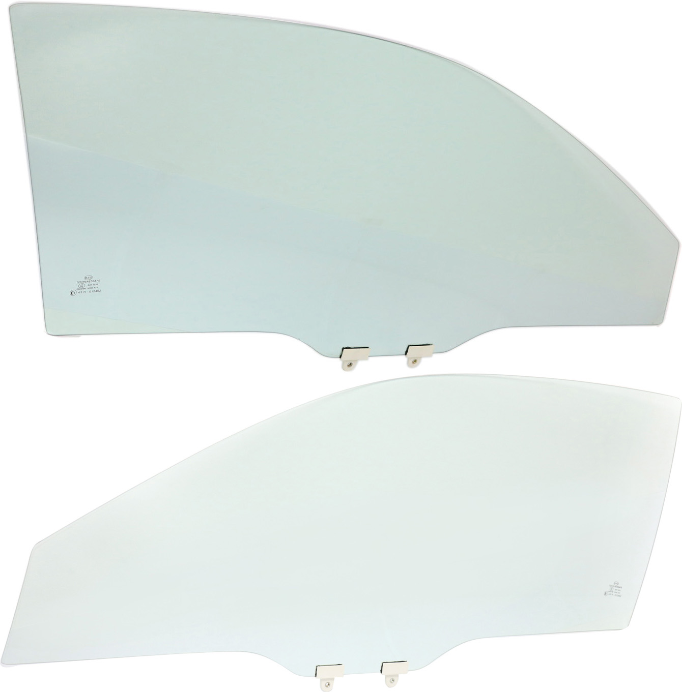 AM HONDA CIVIC 01-05 FRONT DOOR GLASS RH AND LH Green Tint 2 Door Coupe SKU SET REPH480109 OEM 73300S5PA00 FD21173GTYN 73350S